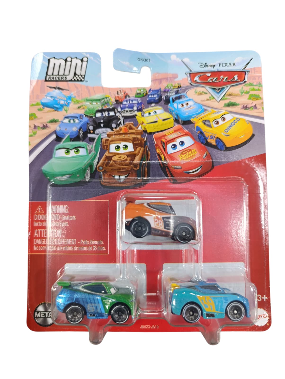 PACK 3 MINIRACERS DISNEY PIXAR CARS JBH23 