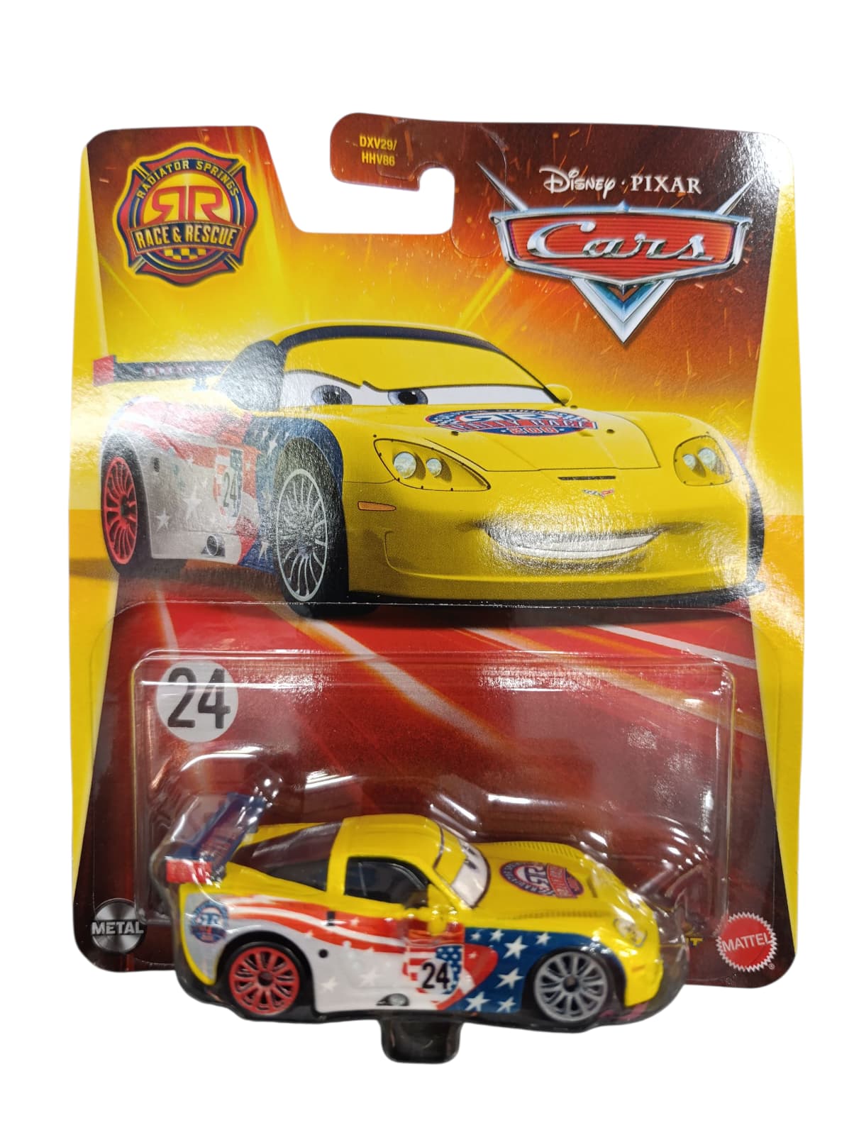 coche metal Disney Pixar CARS 1:55 JEFF CORVETTE JDG54