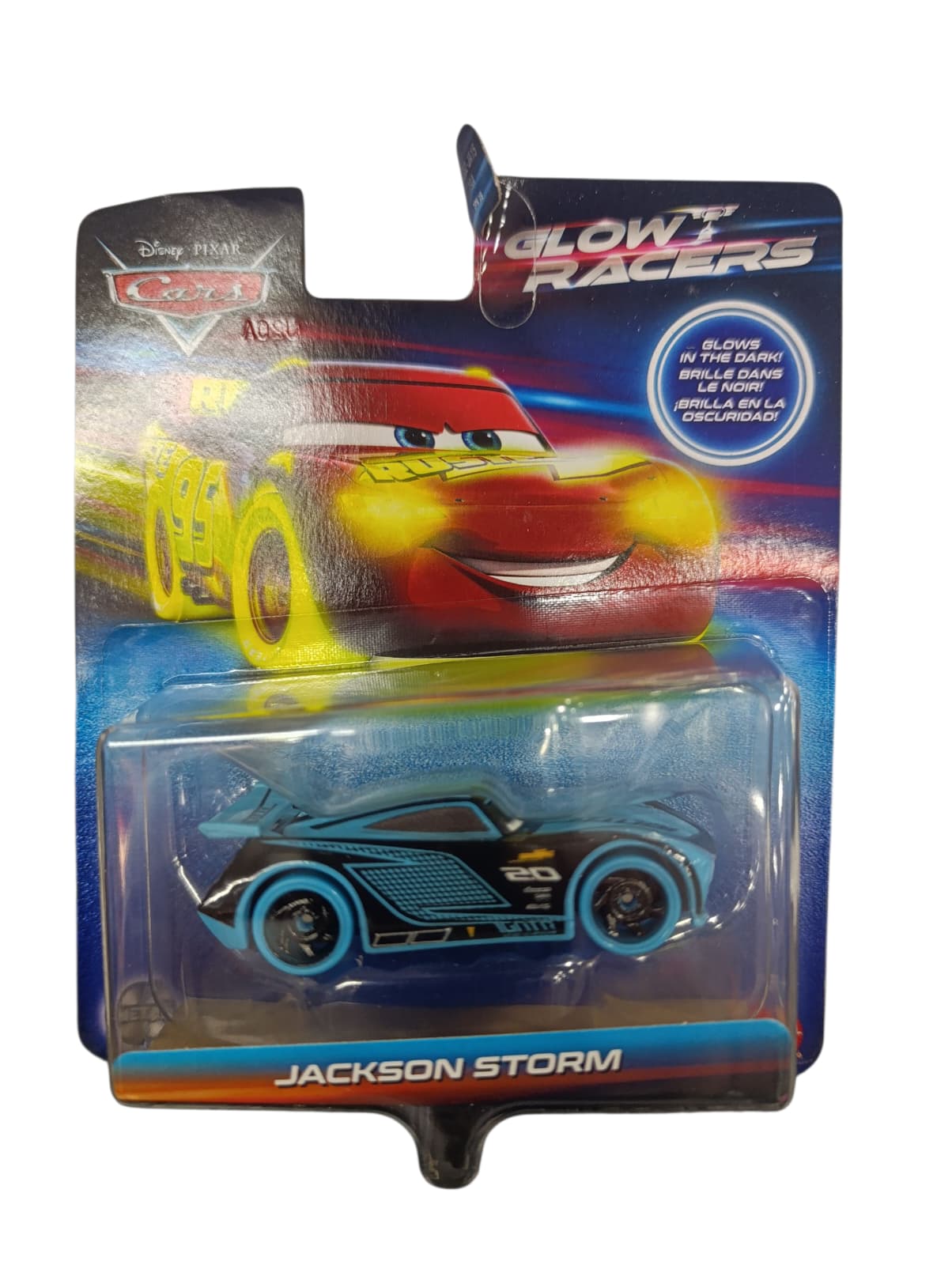 DISNEY PIXAR CARS GLOW RACERS JACKSON STORM HPG82