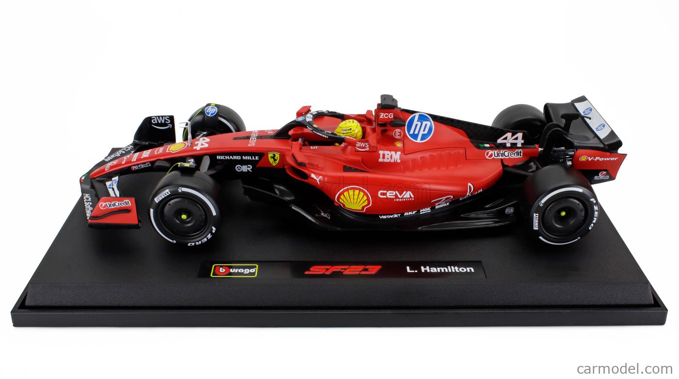BURAGO 1/18 LEWIS HAMILTON 18-16812H FERRARI SF-23 TEST LIVERY 2025