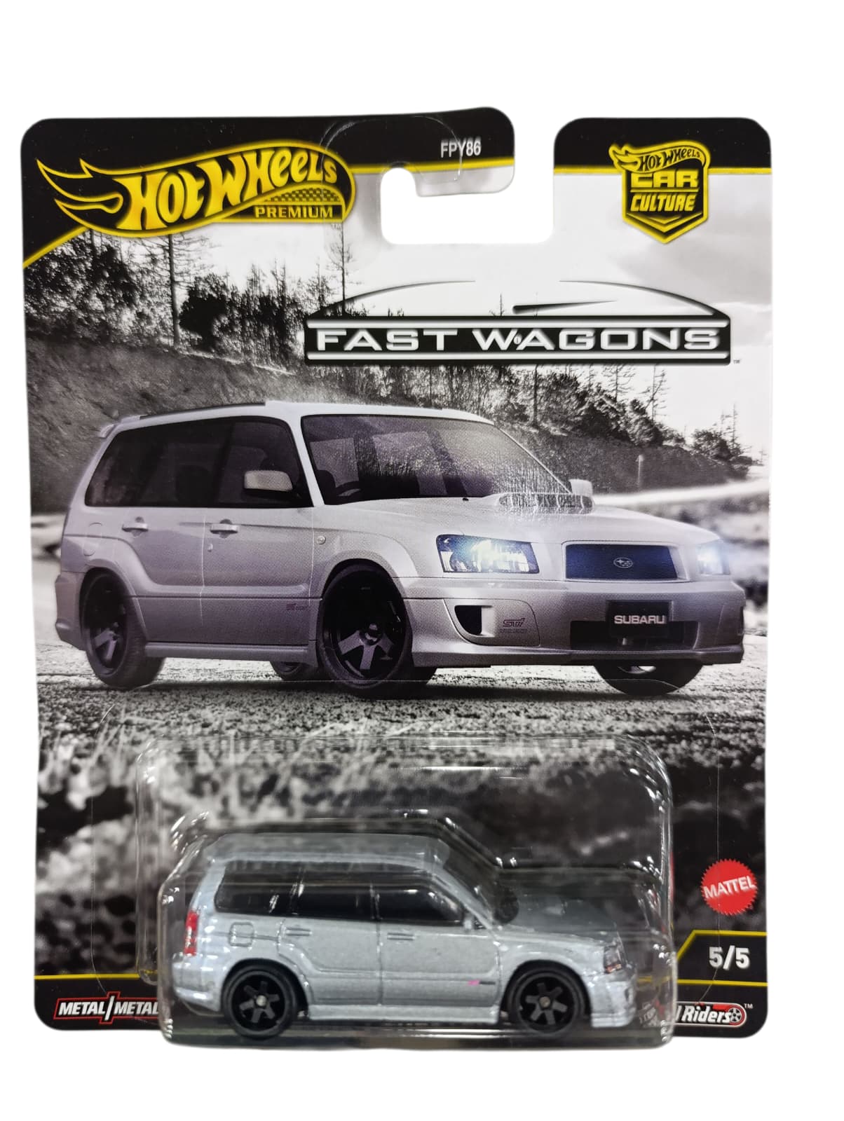 HOTWHEELS PREMIUM CAR CULTURE FAST WAGONS SUBARU FORESTER STI JBK87