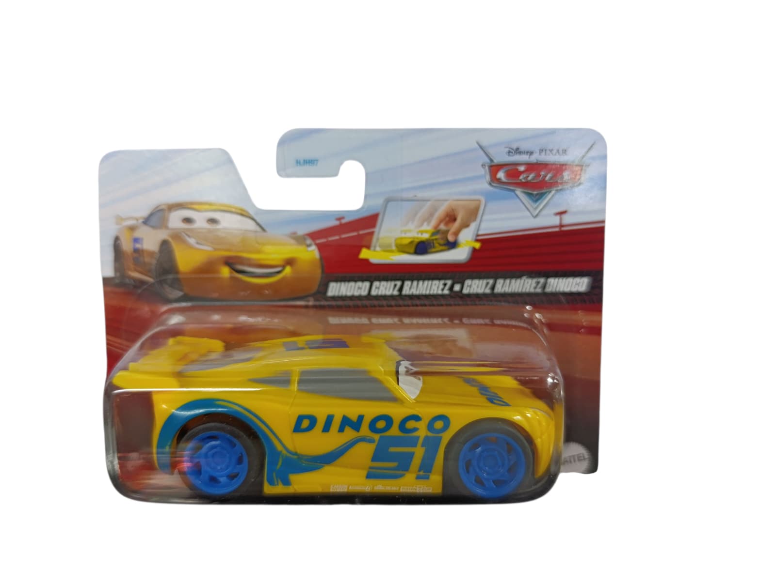 COCHE PLASTICO CON RETROCESO DISNEY CARS CRUZ RAMIREZ HJH97