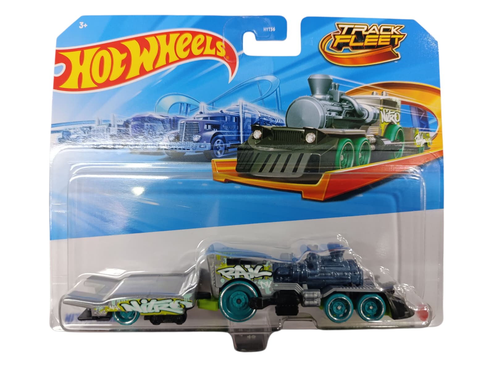 HOT WHEELS TRACK FLEET NITRO RAIL JCM64