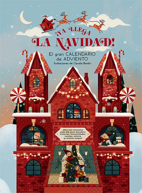 ¡Ya llega la Navidad!: El gran calendario de Adviento ilustraciones de CLAUDIA BORDIN