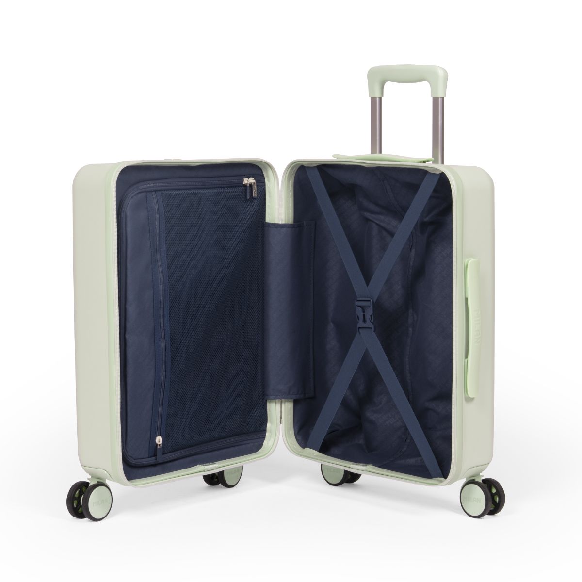 Maleta cabina rígida 55 cm, MILAN 430 since 1918, verde