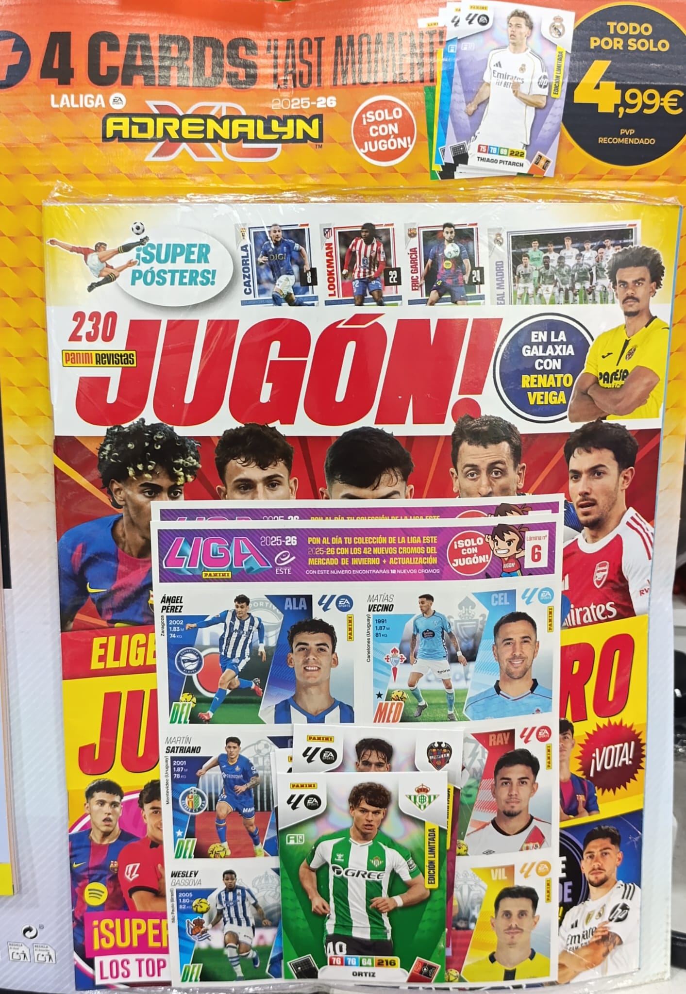 REVISTA JUGÓN 230 DE PANINI