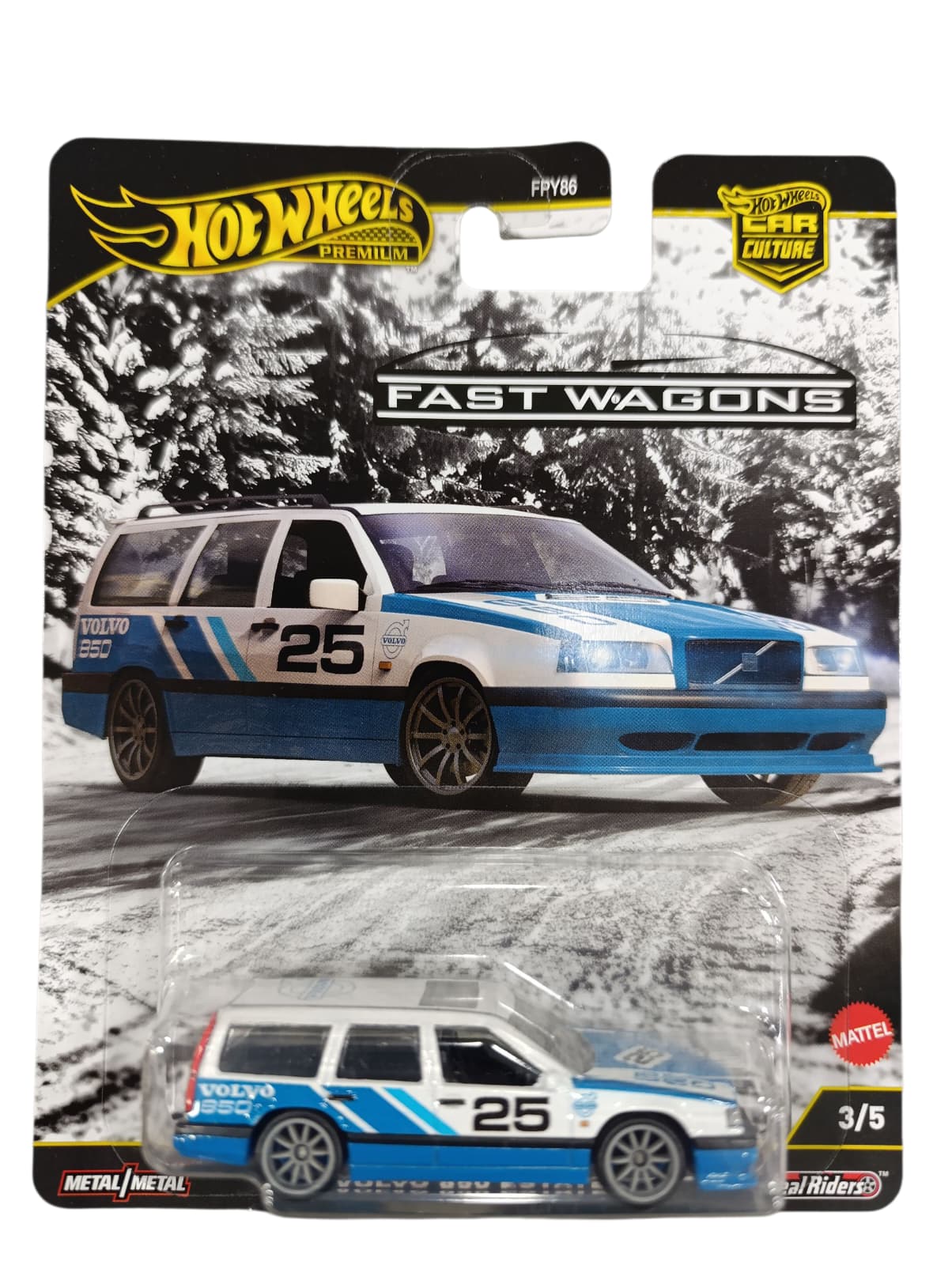 HOTWHEELS PREMIUM CAR CULTURE FAST WAGONS VOLVO 850 ESTATE JBK68