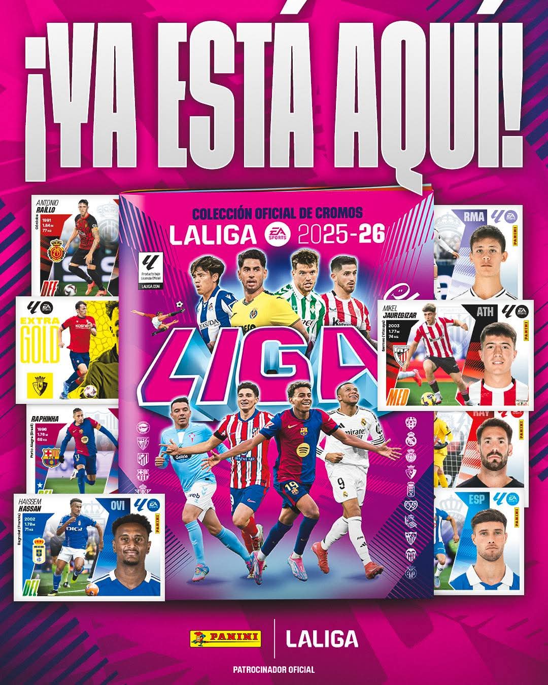 CAJA 50 SOBRES LALIGA ESTE 2025-2026 PANINI