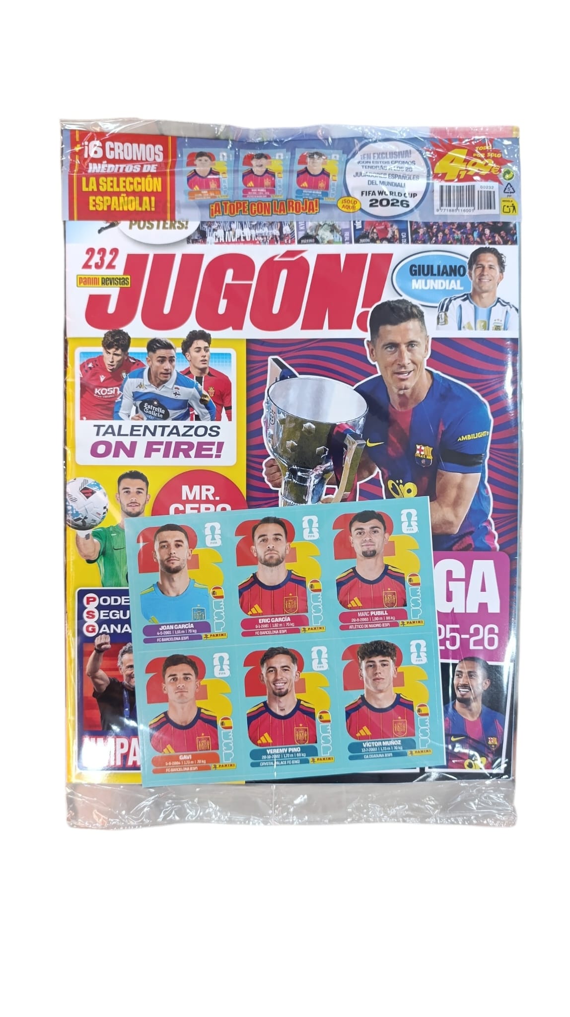 revista JUGÓN 232 de PANINI