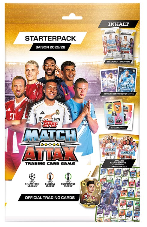 Topps - UEFA Champions League Match Attax 2025/2026 TC – Starter-Pack