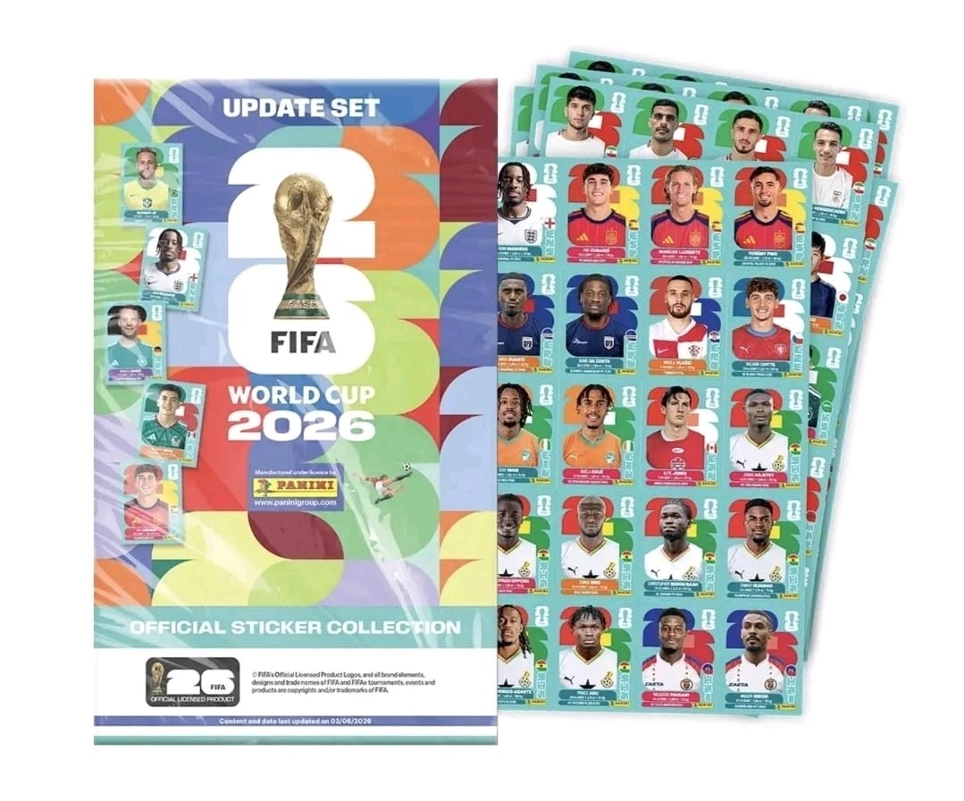 120 UPDATE STICKERS Official Sticker Collection de PANINI