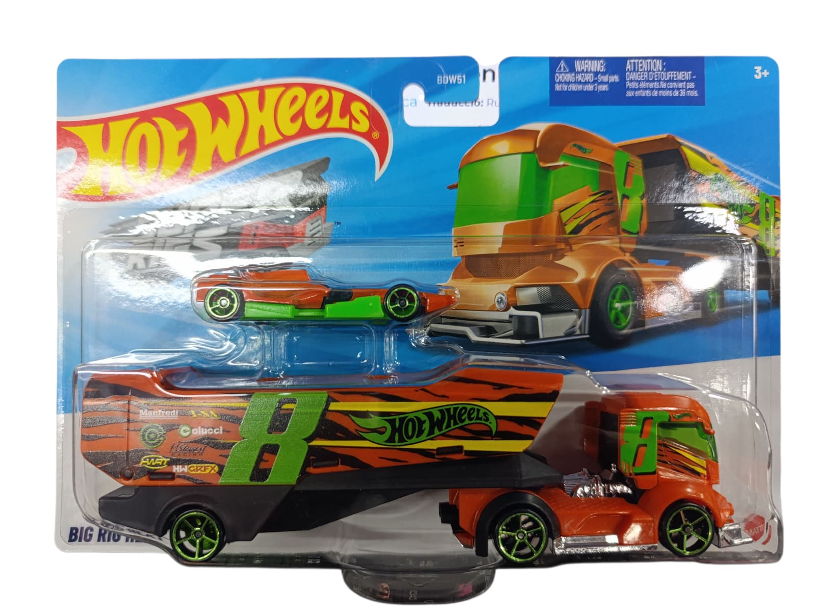 HOT WHEELS SUPER RIGS BIG RIG HEAT FKW92