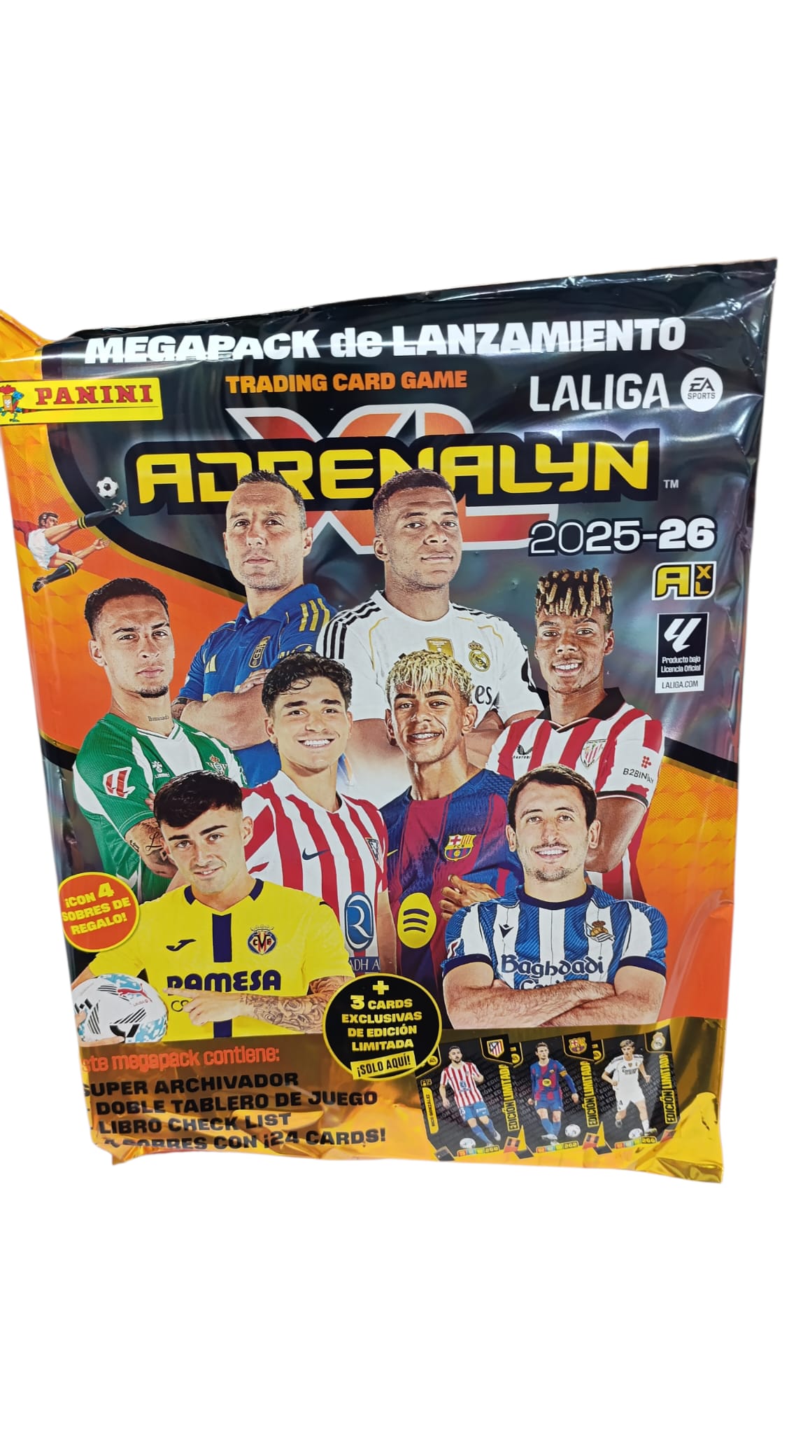 MEGAPACK LANZAMIENTO ADRENALYN XL 2025-2026 DE PANINI