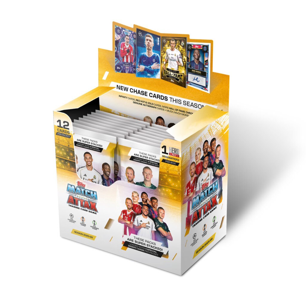 CAJA 32 PAQUETES MATCH ATTAX 2025-2026 DE TOPPS