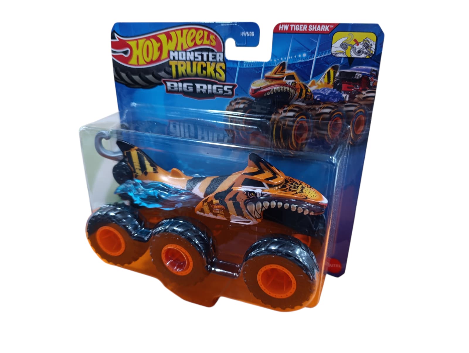 HOTWHEELS MONSTER TRUCKS BIG RIGS TIGER SHARK HWN86