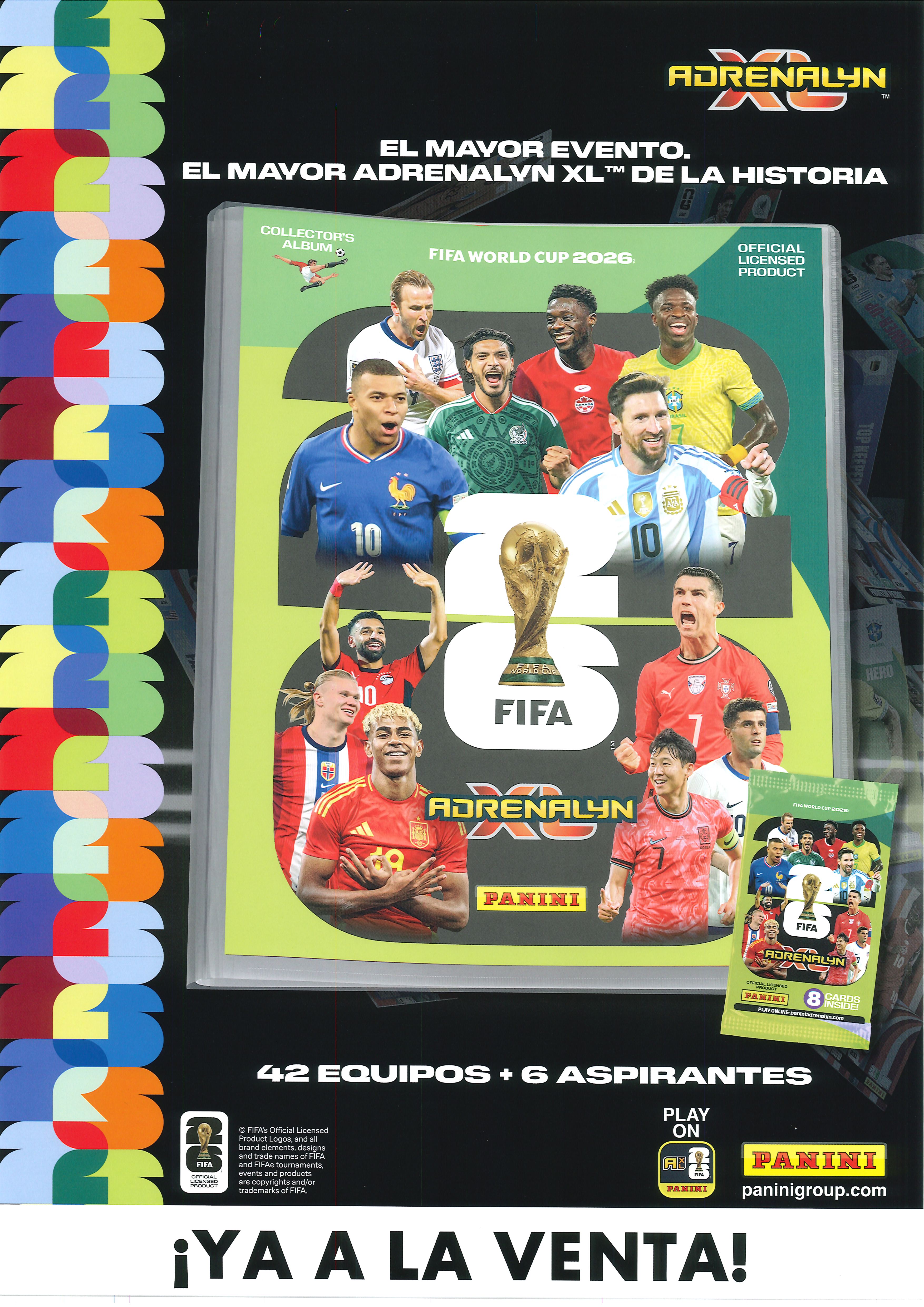 Coleccion ADRENALYN XL MUNDIAL FIFA 2026