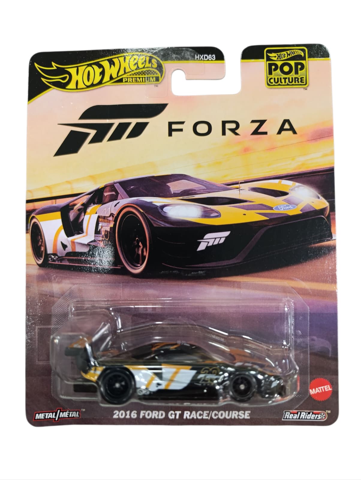 HOTWHEELS PREMIUM POP CULTURE 2016 FORD GT RACE/COURSE JBL67