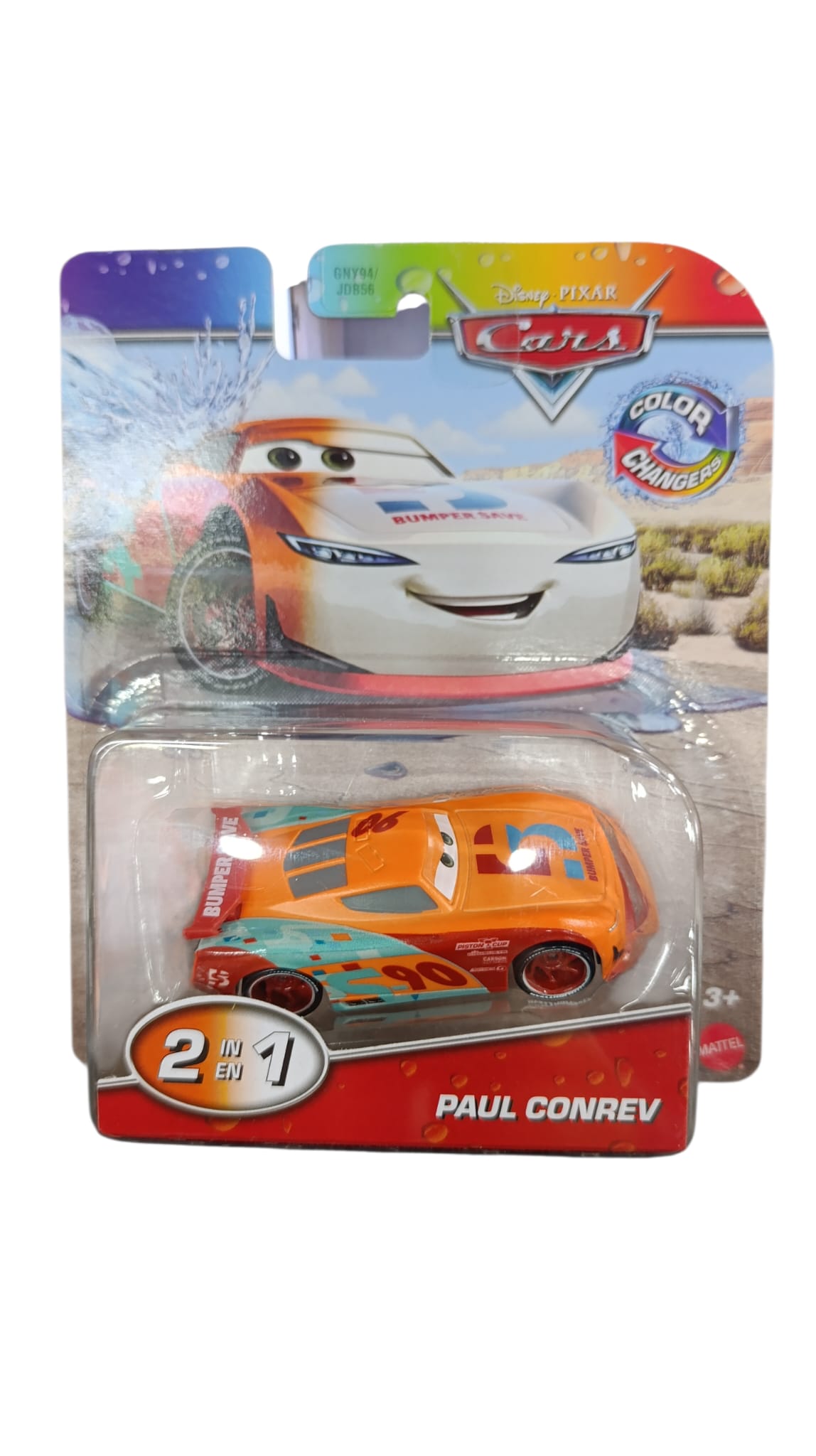 DISNEY CARS COLOR CHANGERS ASST GNY94/JDB56 PAUL CONREV JHG28