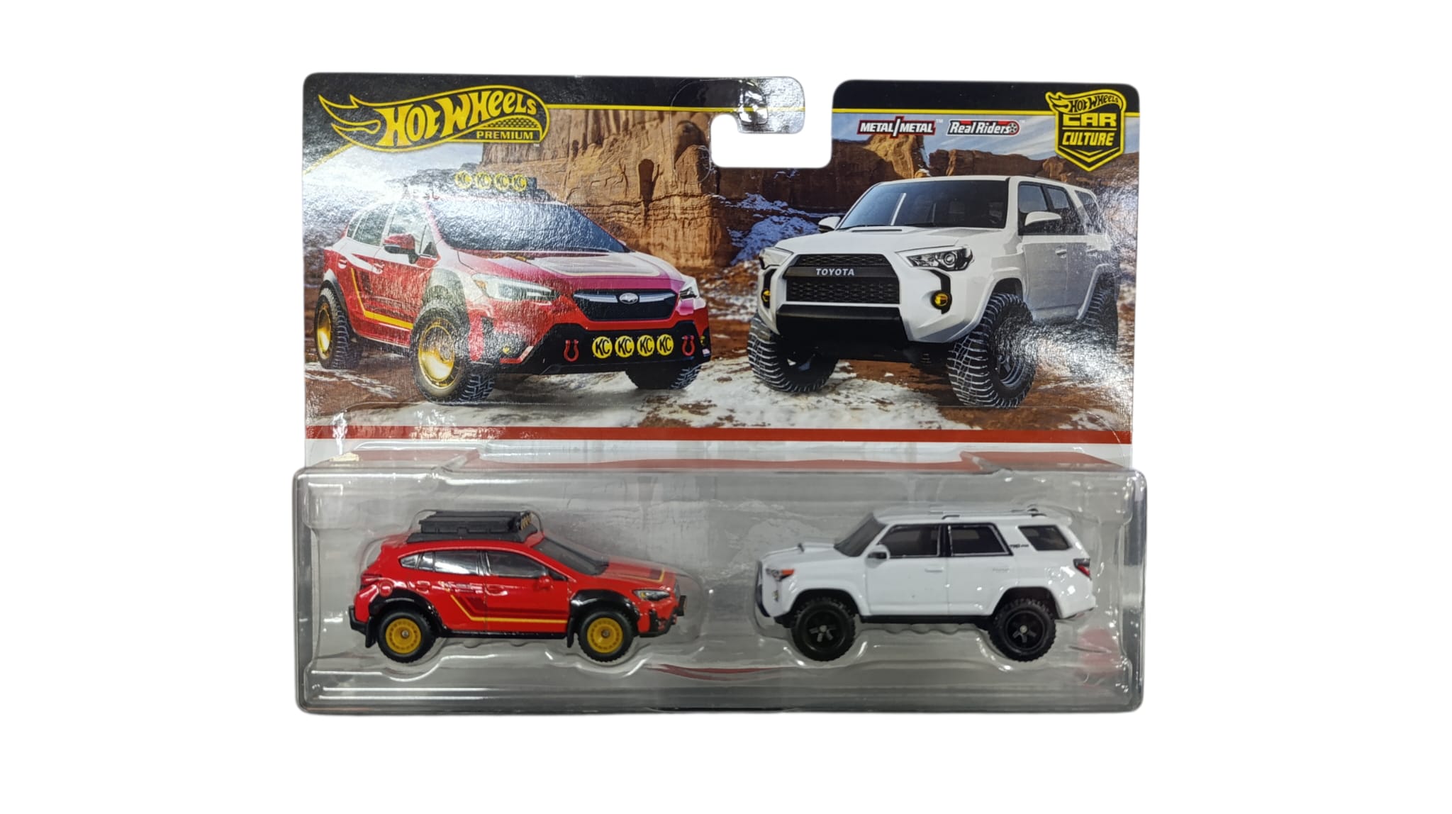 HOTWHEELS PREMIUM CAR CULTURE ASST.HBL96 SUBARU CROSSTREK+2018 TOYOTA 4RUNNER JBK98