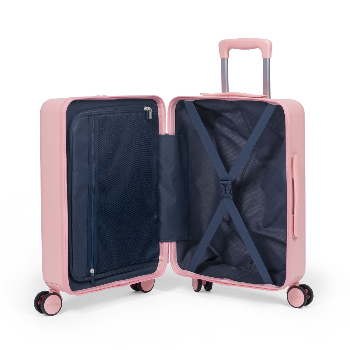 Maleta cabina rígida 55 cm, MILAN 430 since 1918, rosa