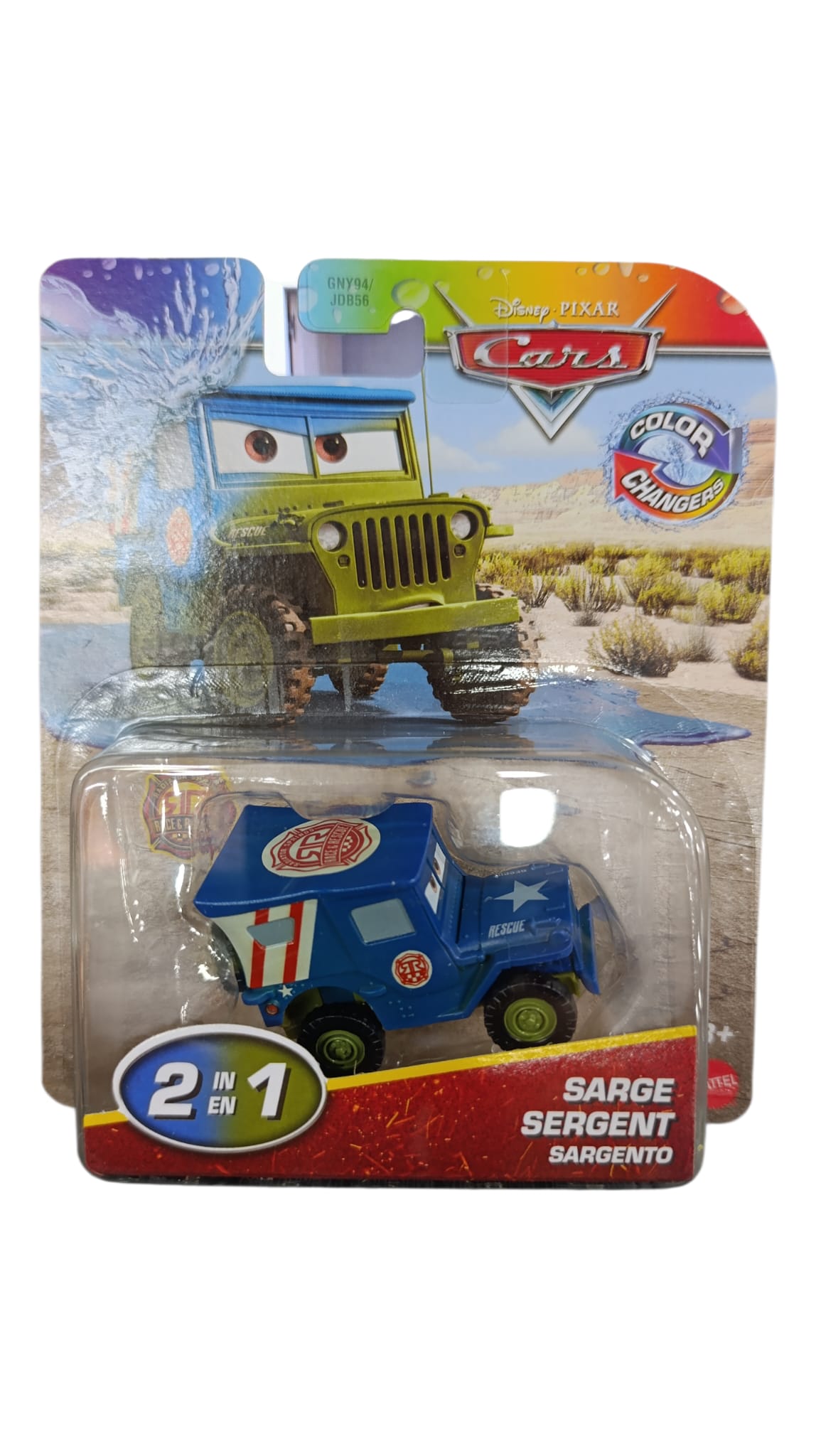DISNEY CARS COLOR CHANGERS ASST GNY94/JDB56 SARGENTO JHD87