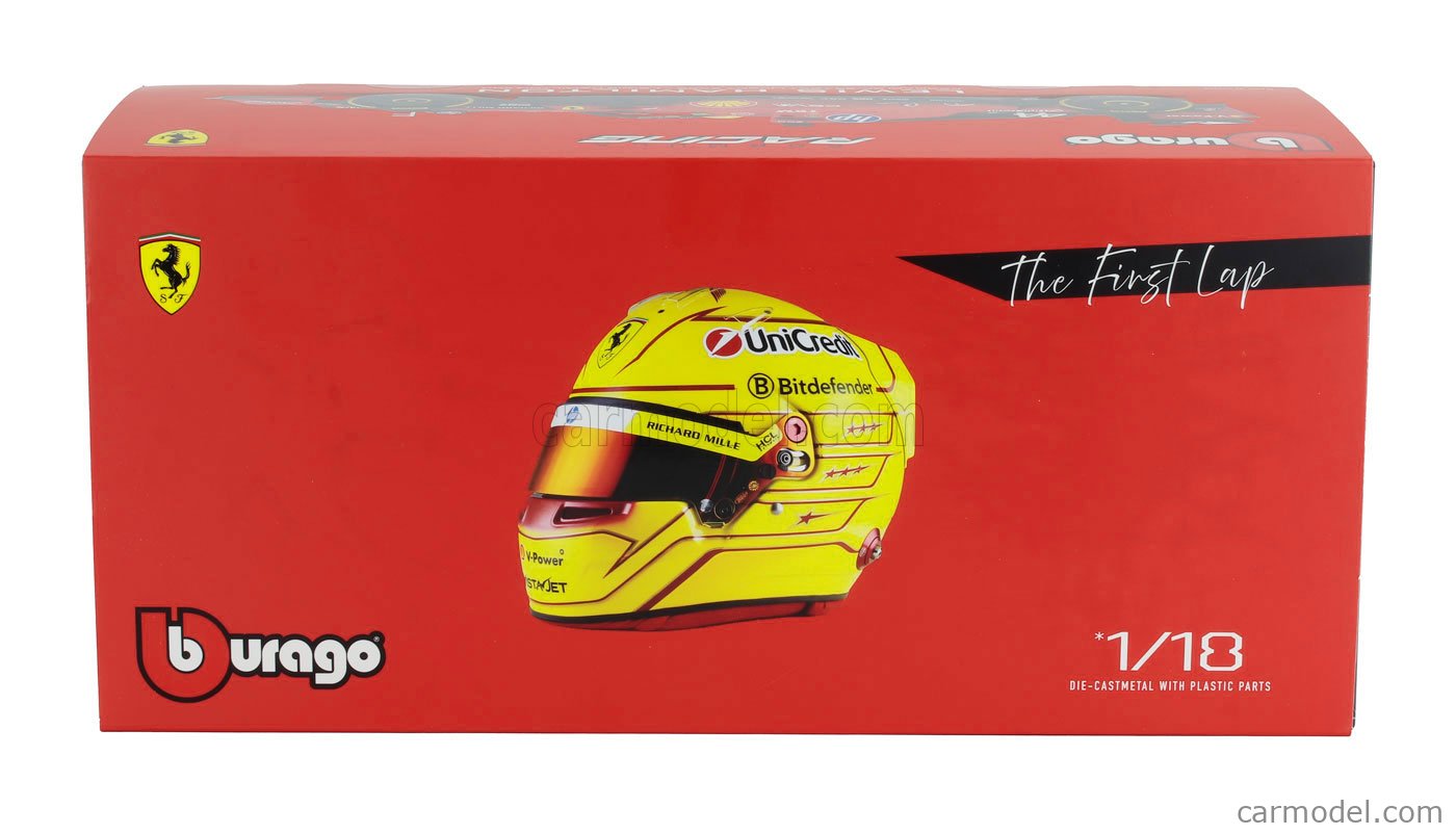 BURAGO 1/18 LEWIS HAMILTON LIMITED EDITION 18-16820H FERRARI SF-23 TEST LIVERY 2025