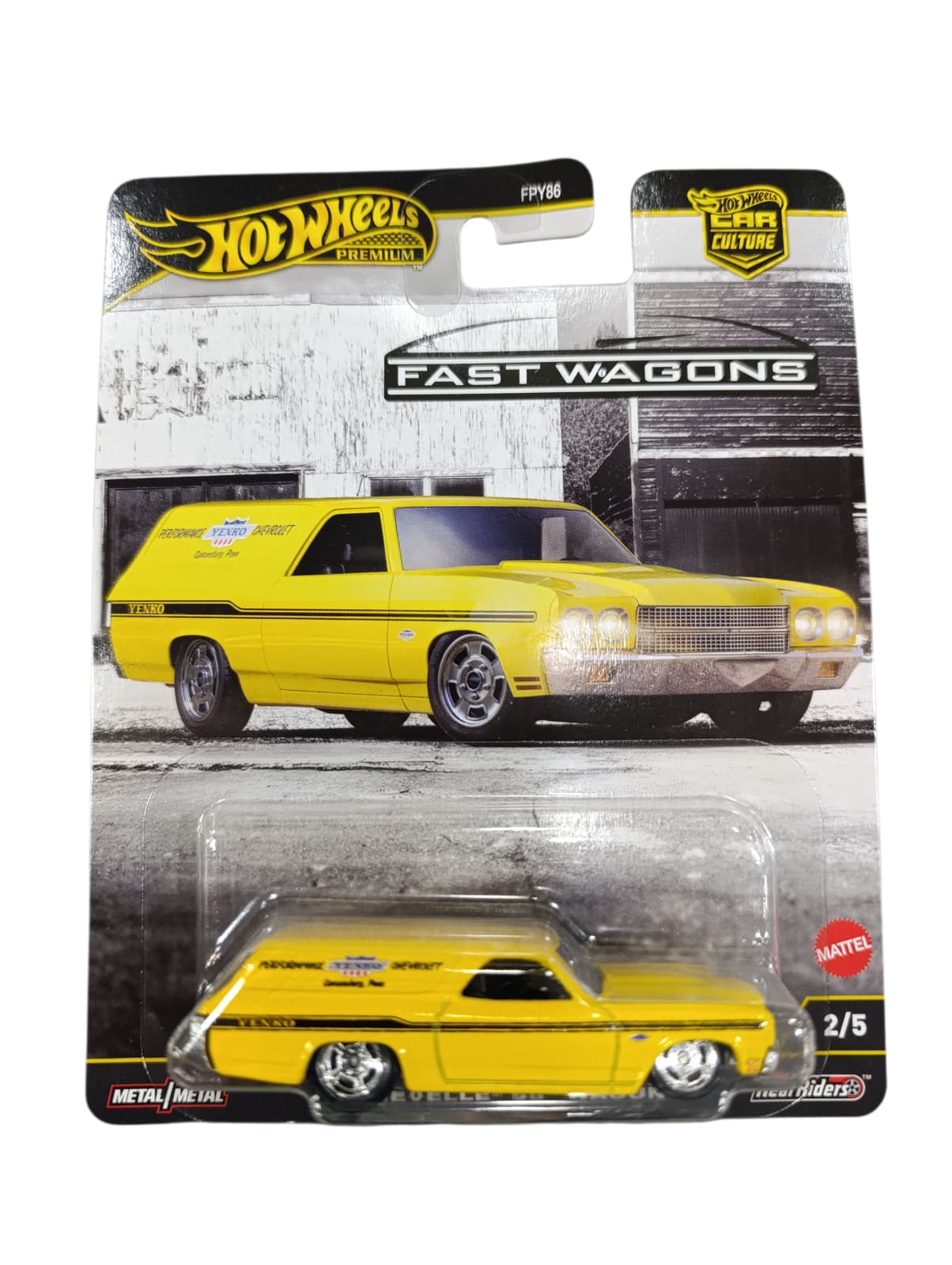 HOTWHEELS PREMIUM CAR CULTURE FAST WAGONS '70 CHEVELLE SS WAGON JBK67