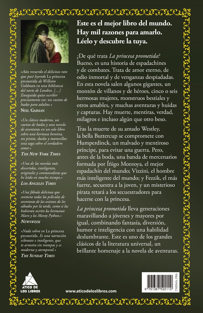 La princesa prometida (edición especial limitada en tapa dura con cantos pintados) de WILLIAM GOLDMAN