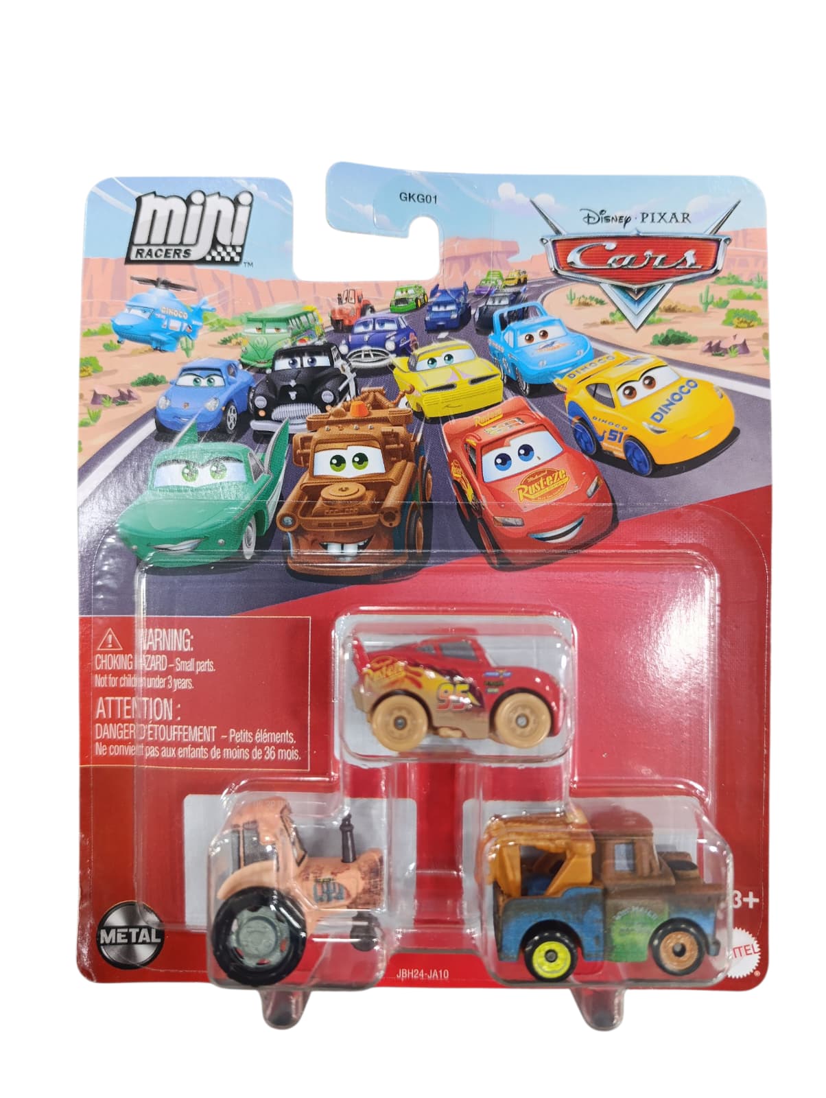 PACK 3 MINIRACERS DISNEY PIXAR CARS JBH24