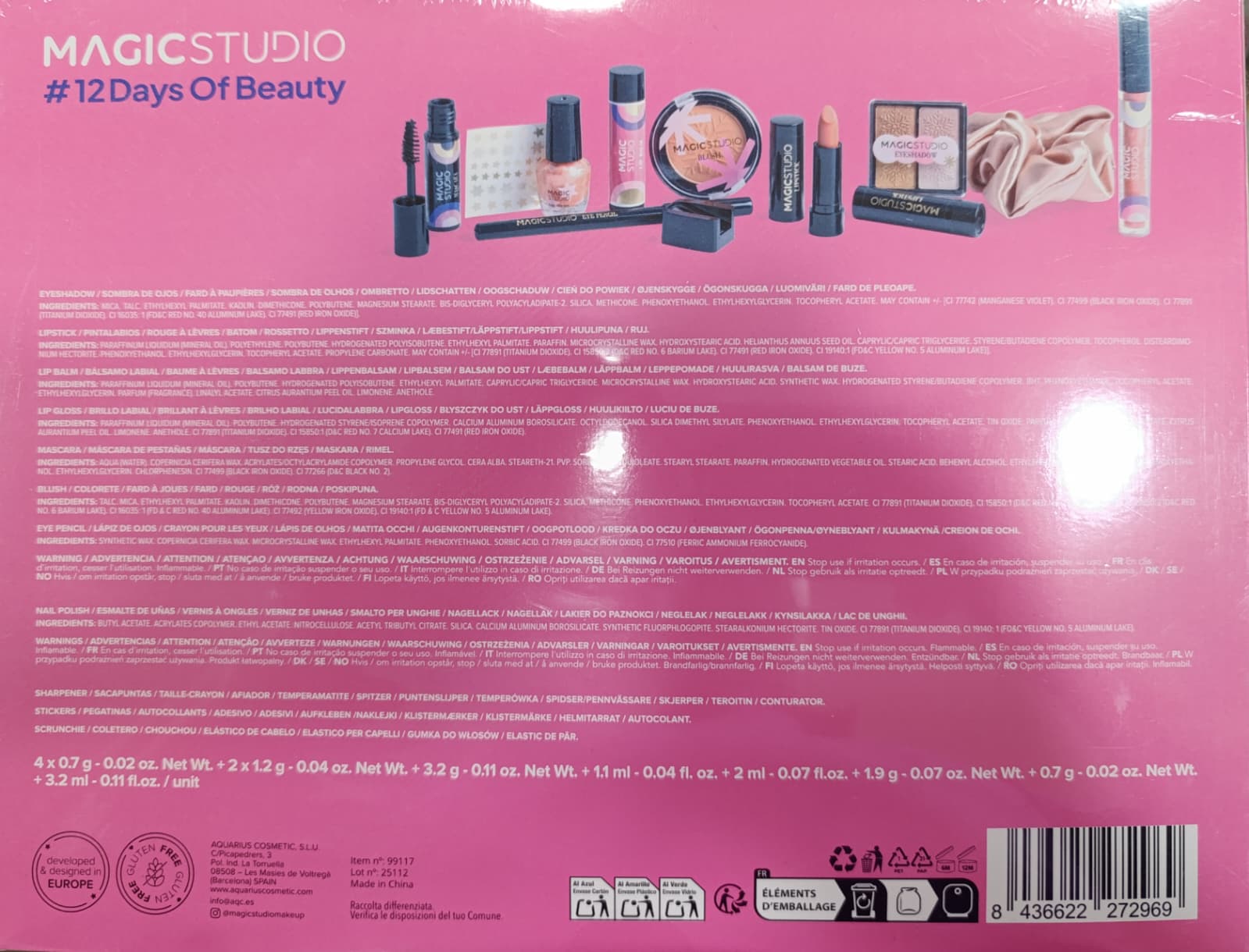 Calendario 12 dias de BELLEZA MAGIGSTUDIO