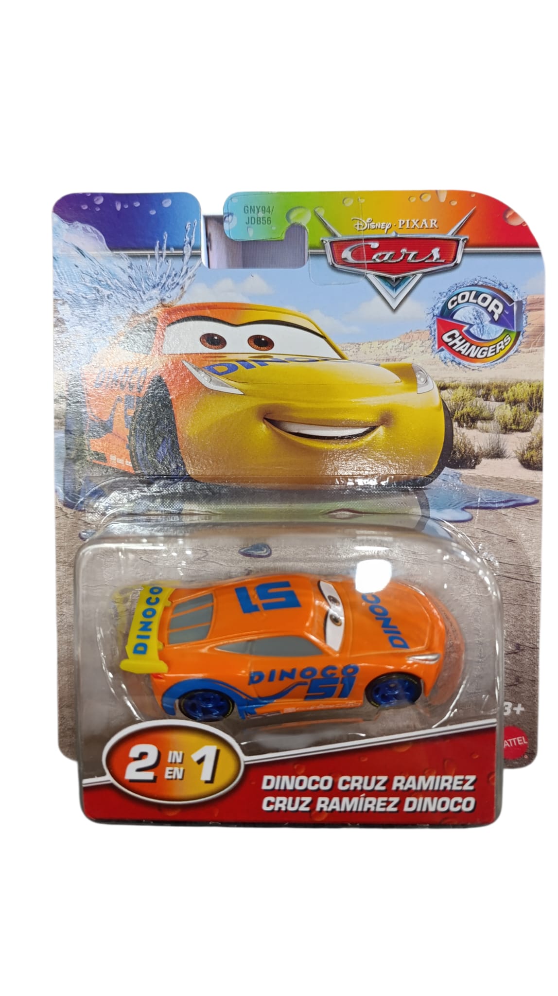 DISNEY CARS COLOR CHANGERS ASST GNY94/JDB56 DINOCO CRUZ RAMIREZ JHG26