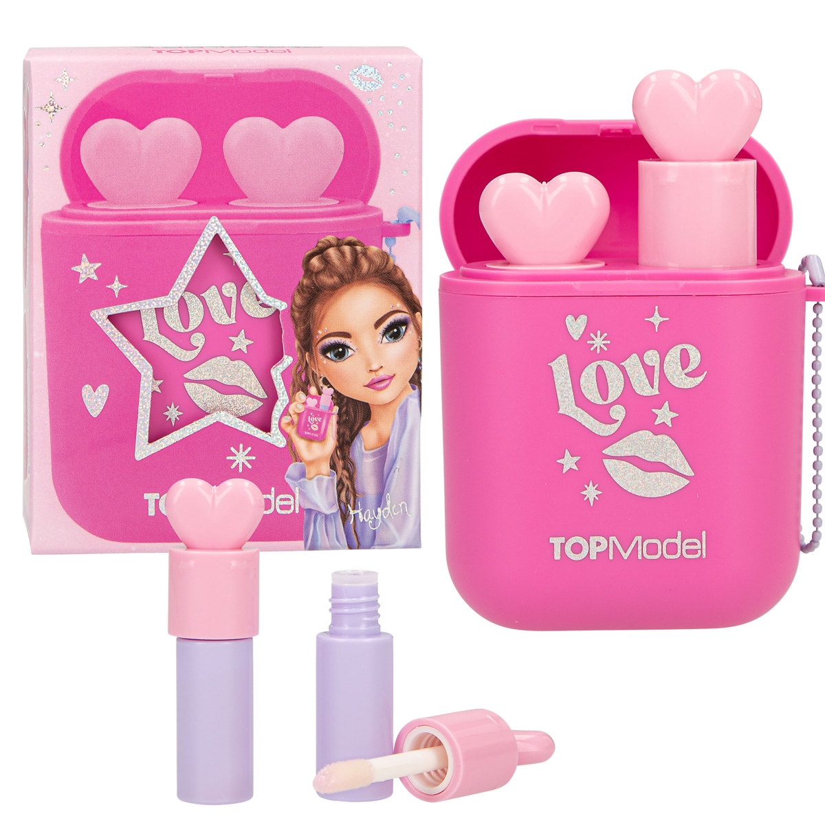 TM brillos de labios en funda de auriculares BEAUTY and ME 13811A