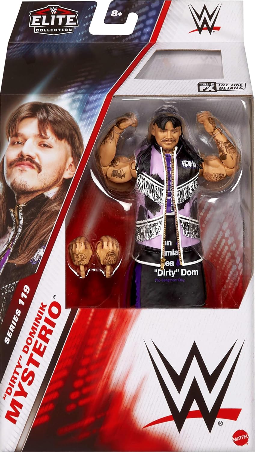 DIRTY DOMINIK MYSTERIO W ELITE COLLECTION DE MATTEL JCJ23
