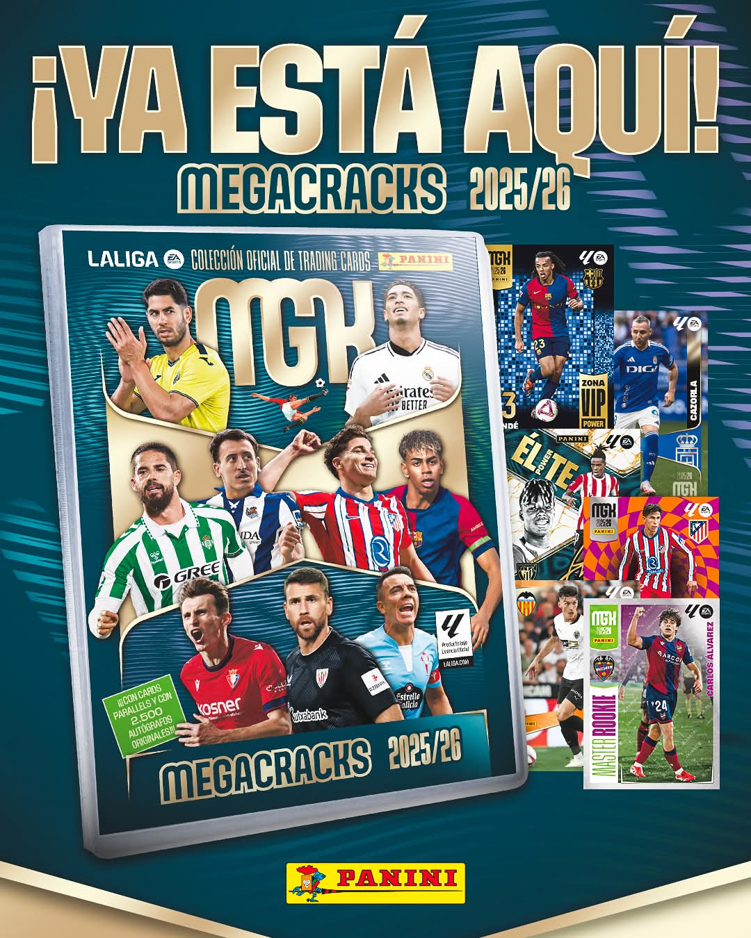 MEGAPACK LANZAMIENTO MEGACRAKS 2025-2026 DE PANINI