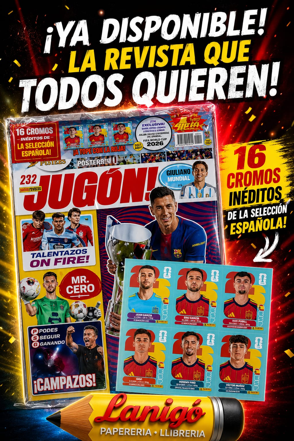 revista JUGÓN 232 de PANINI