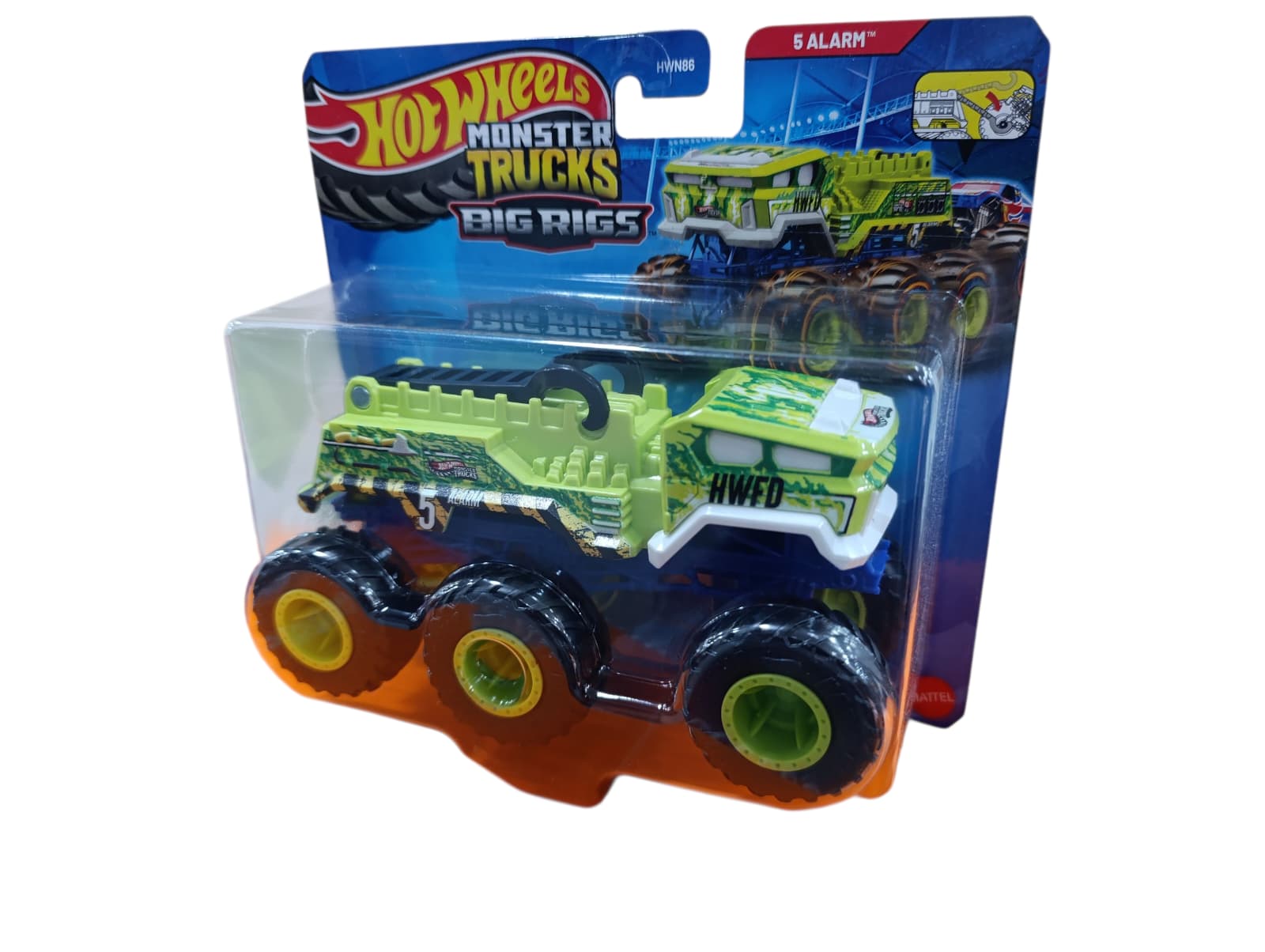 HOTWHEELS MONSTER TRUCKS BIG RIGS 5 ALARM JCH45