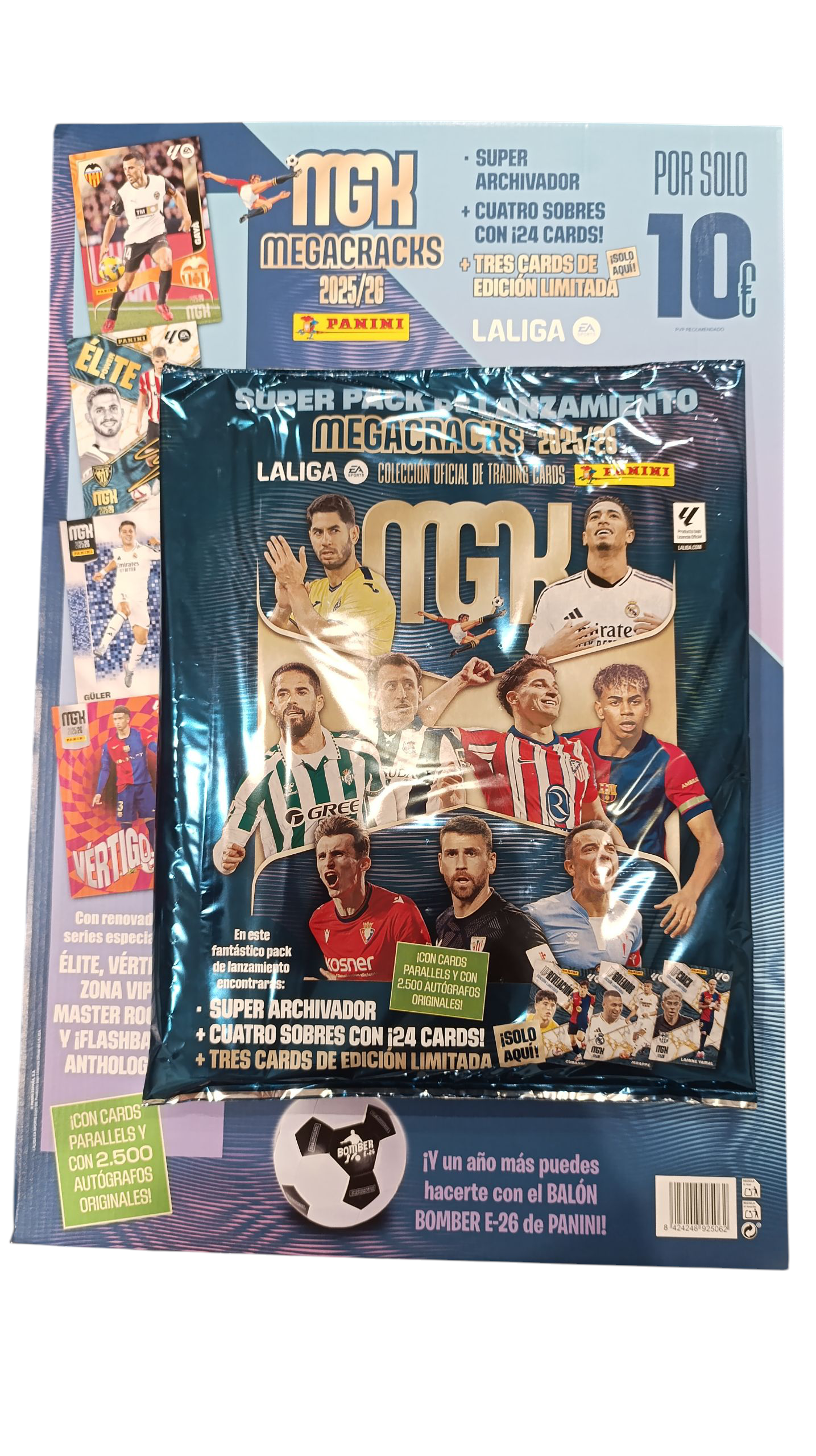 MEGAPACK LANZAMIENTO MEGACRAKS 2025-2026 DE PANINI