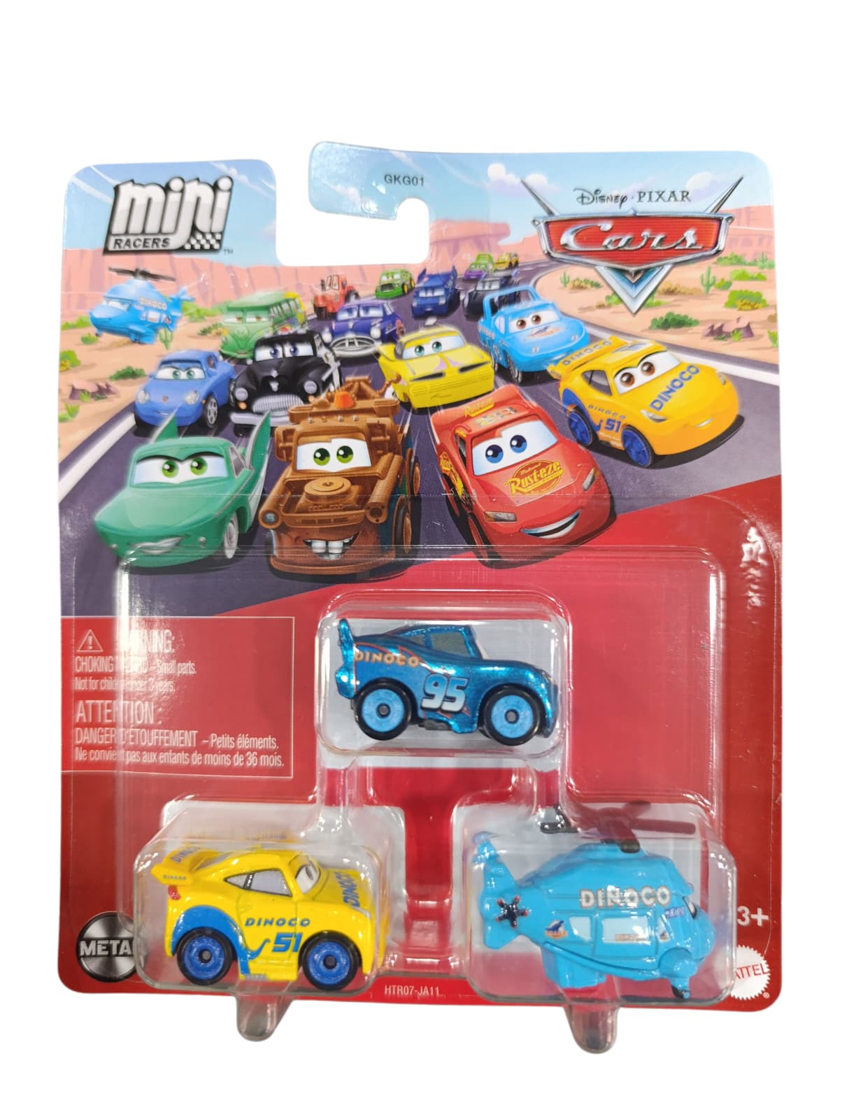 PACK 3 MINIRACERS DISNEY PIXAR CARS HTR07