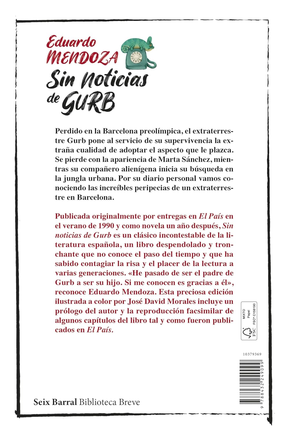 Estuche Sin noticias de Gurb de EDUARDO MENDOZA con ilustraciones de JOSÉ DAVID MORALES