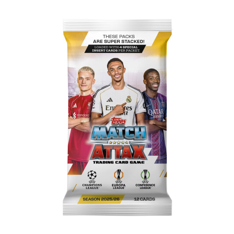 CAJA 32 PAQUETES MATCH ATTAX 2025-2026 DE TOPPS
