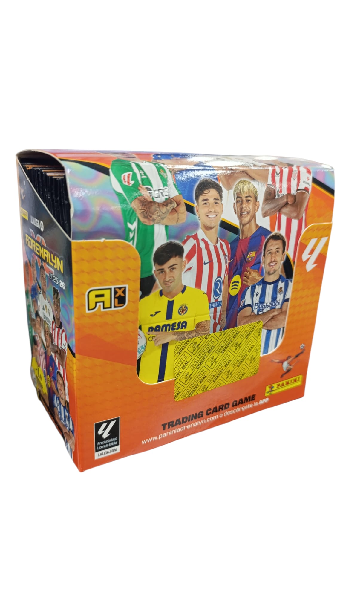 CAJA 50 SOBRES ADRENALYN XL 2025-2026 DE PANINI