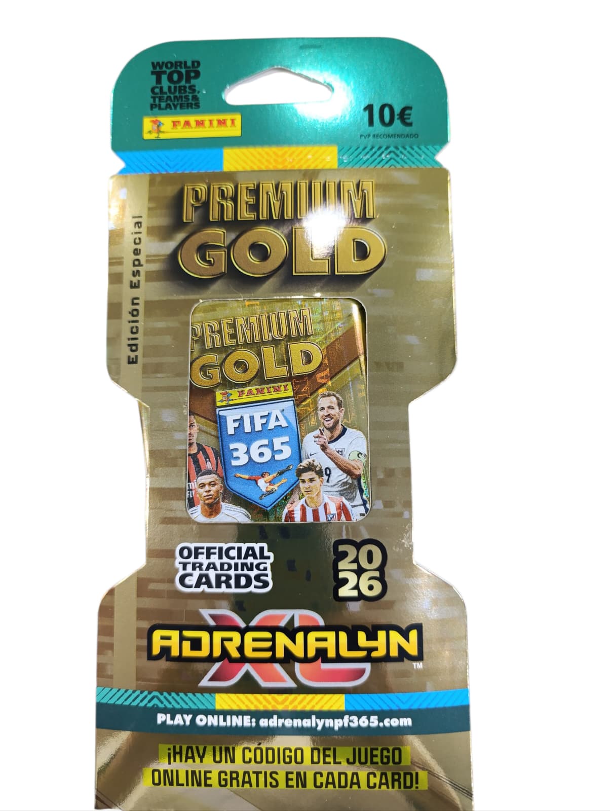 SOBRE PREMIUM GOLD ADRENALYN XL FIFA 365 2026 DE PANINI