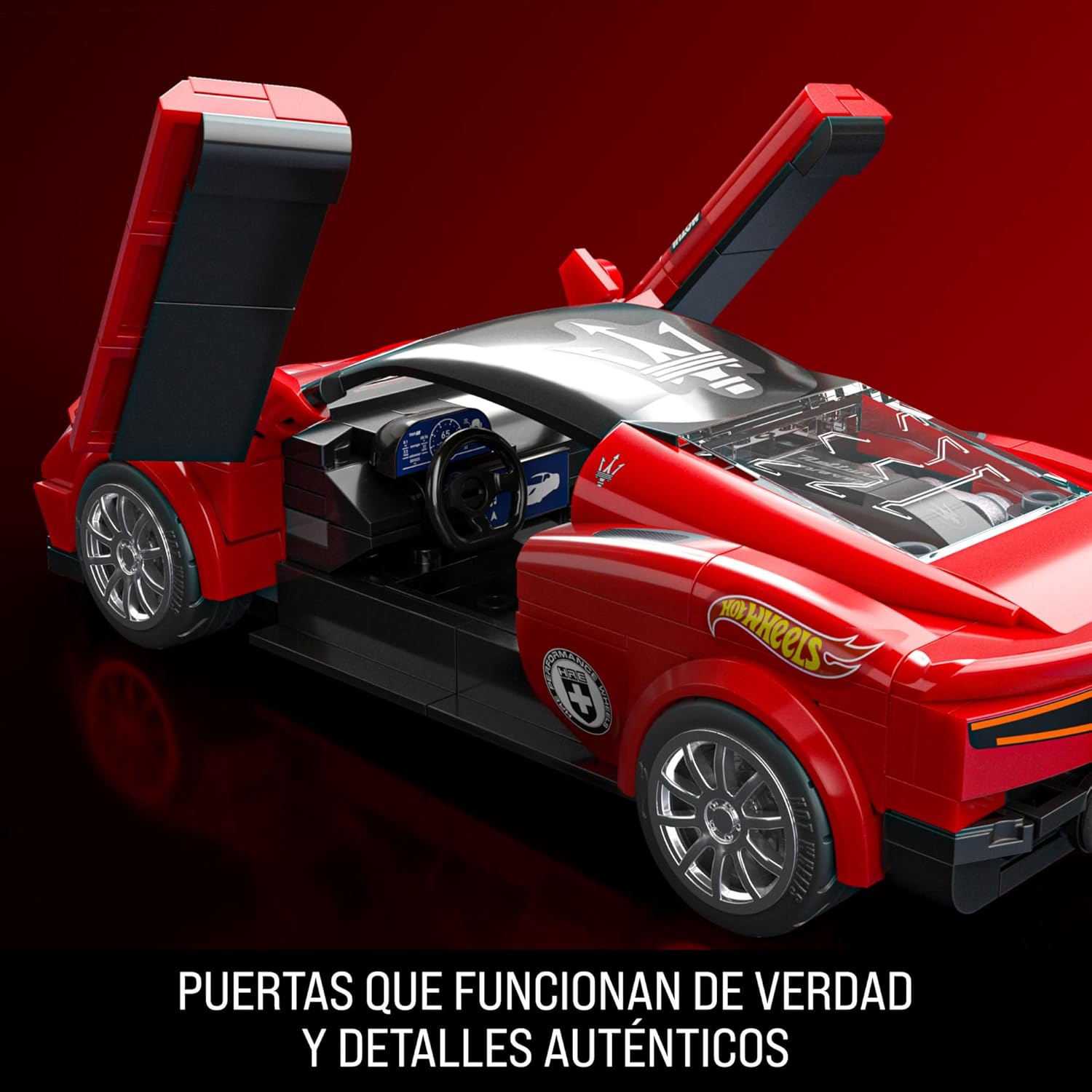 HOT WHEELS Mattel Brick Shop Hot Wheels Maserati MC20 - Speed Series, 250 piezas JFR90