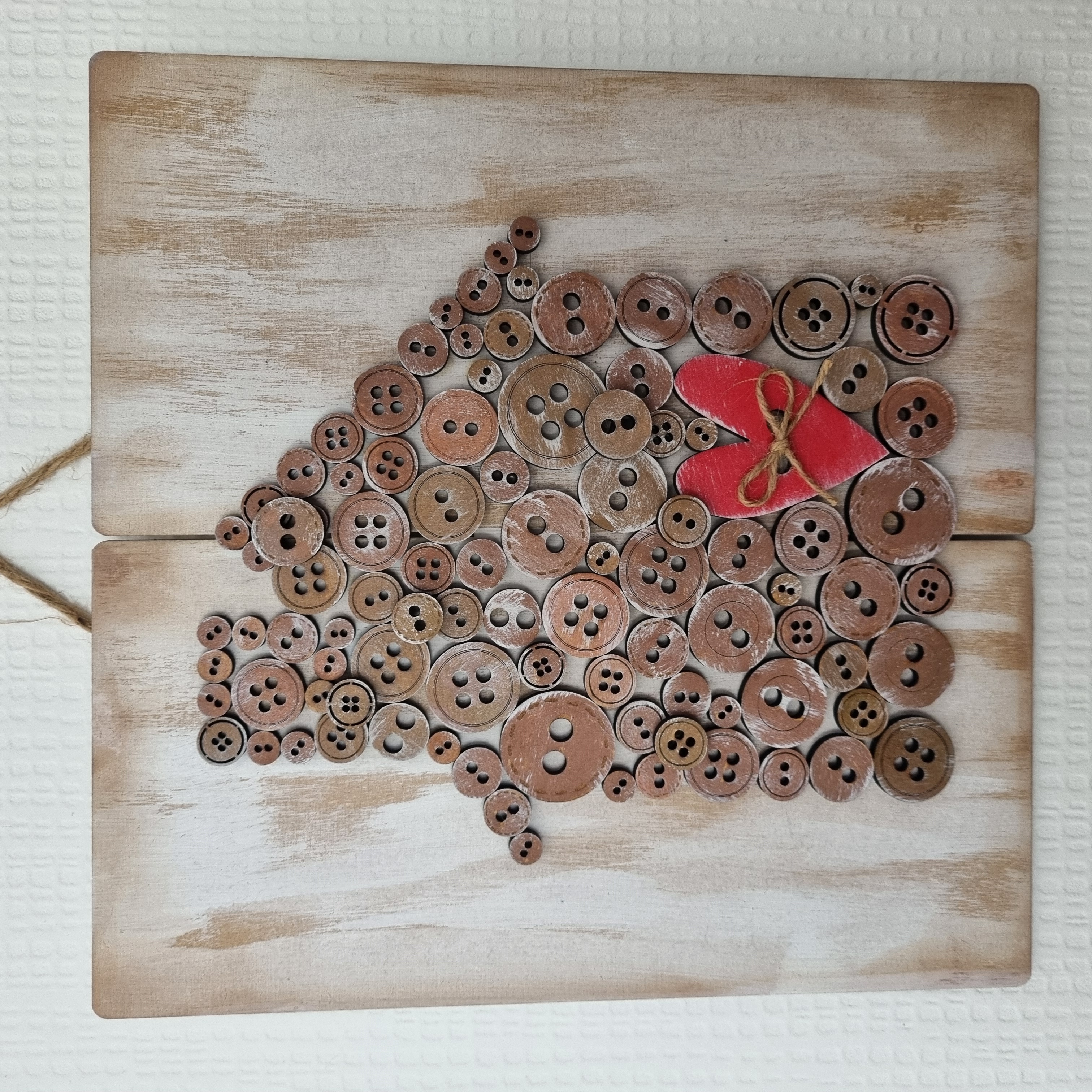 Button House Picture Plaque