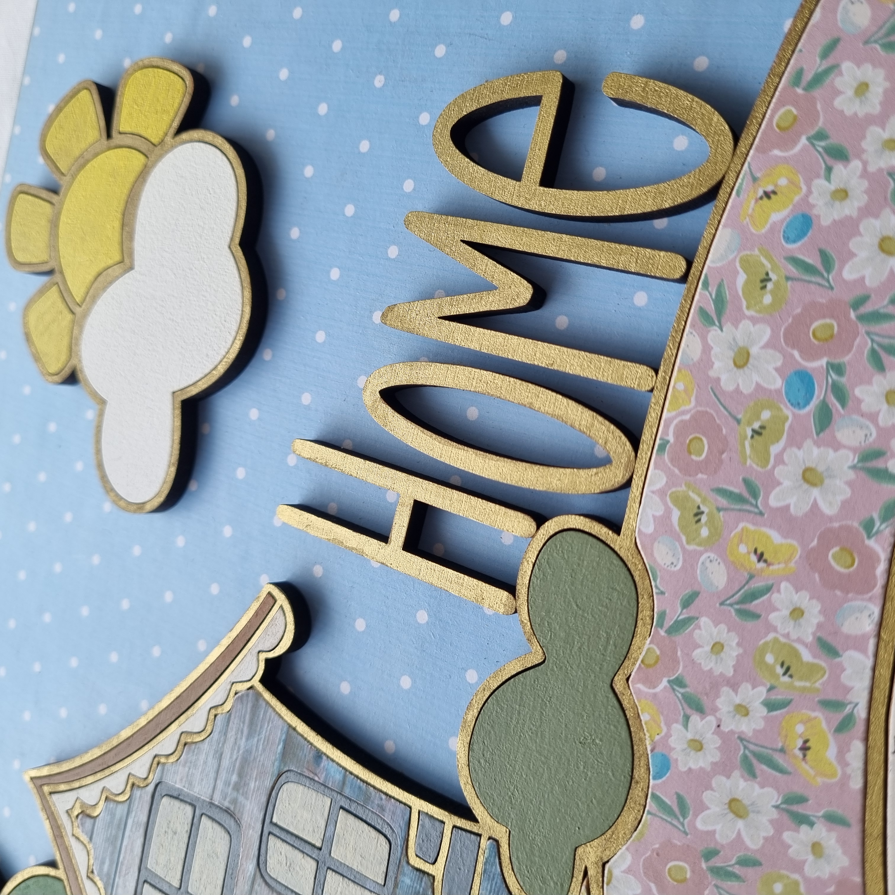 Whimsical Home Picture Plaque