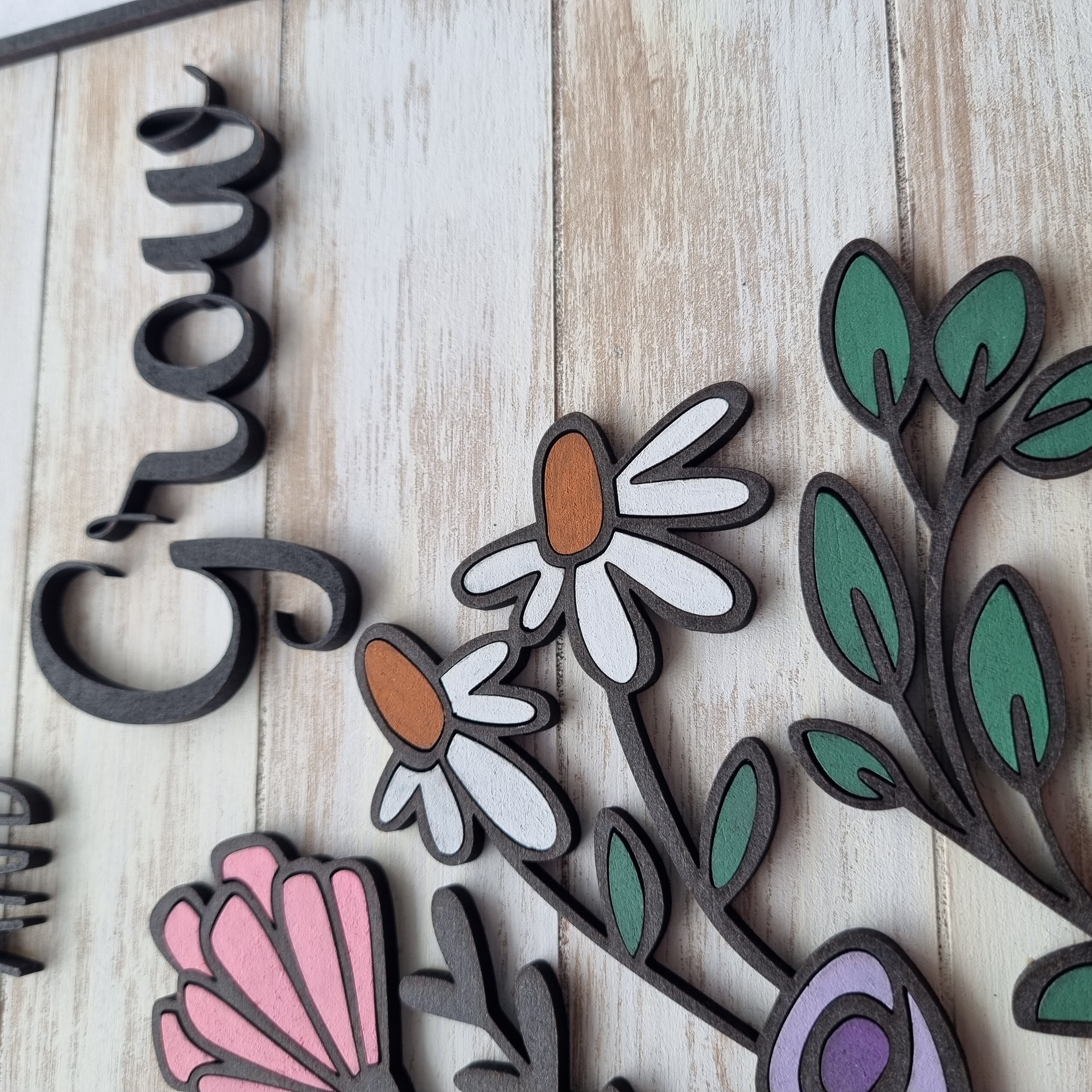 Floral Bloom and Grow Picture Plaque