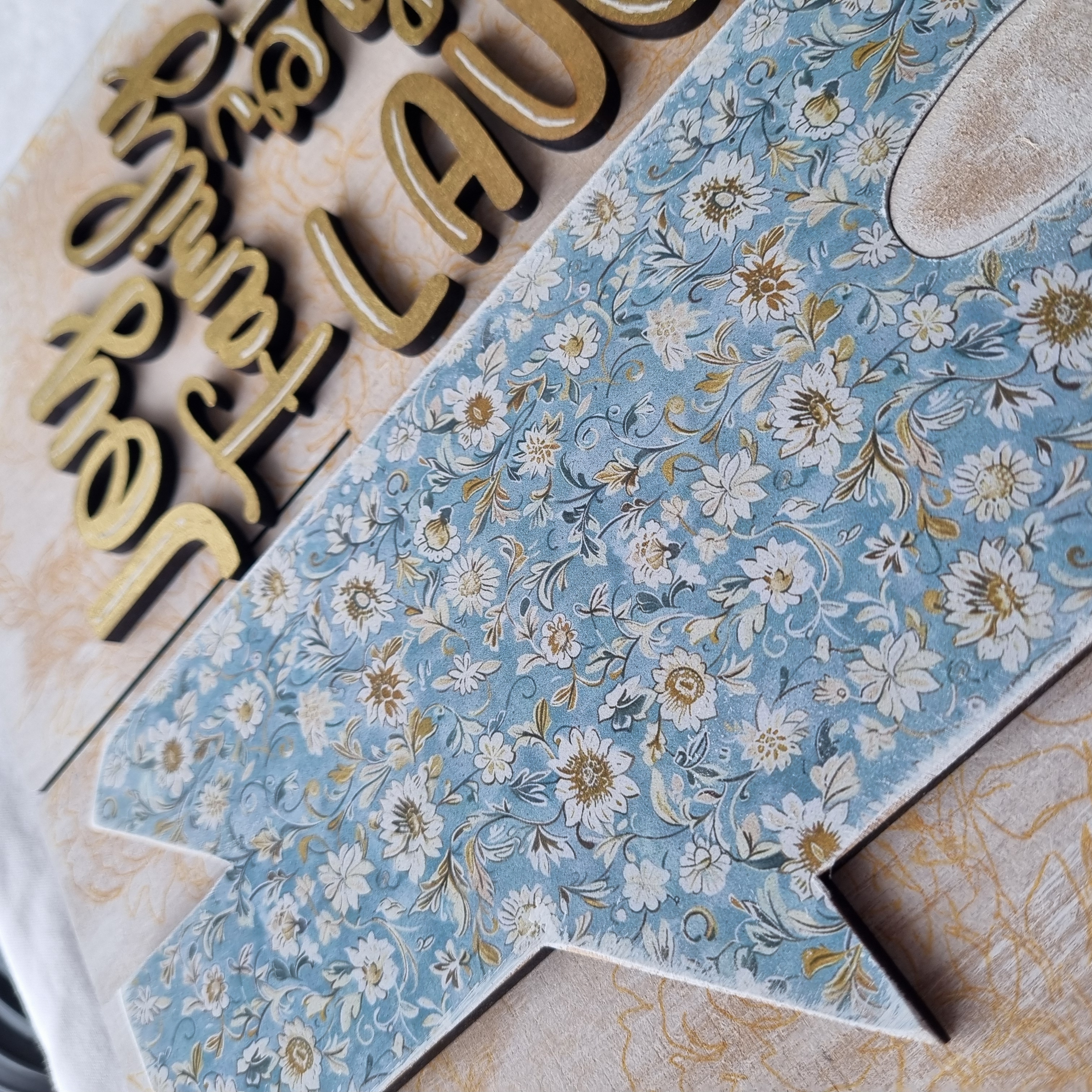 Joyful Home Picture Plaque - Gold