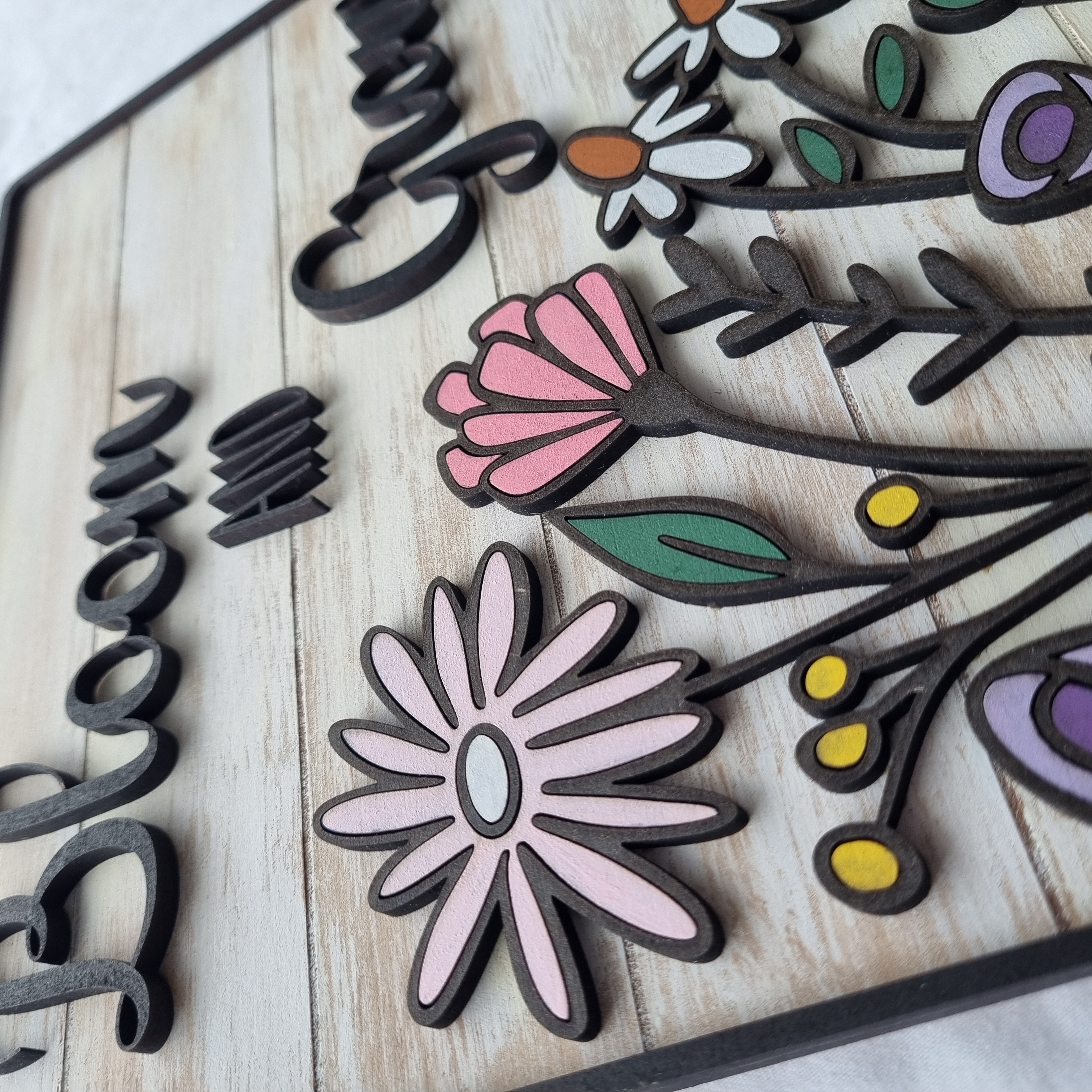 Floral Bloom and Grow Picture Plaque