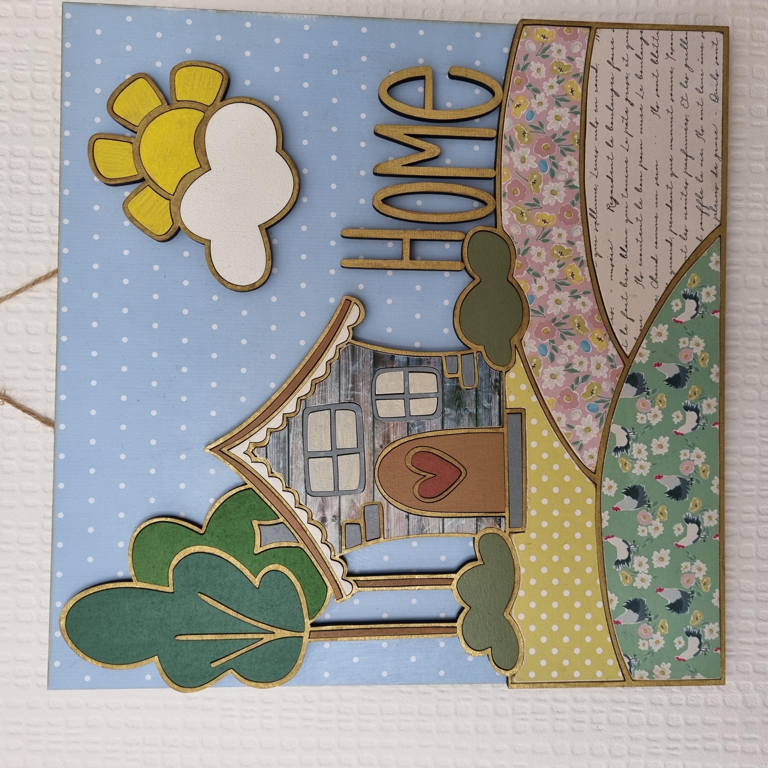 Whimsical Home Picture Plaque