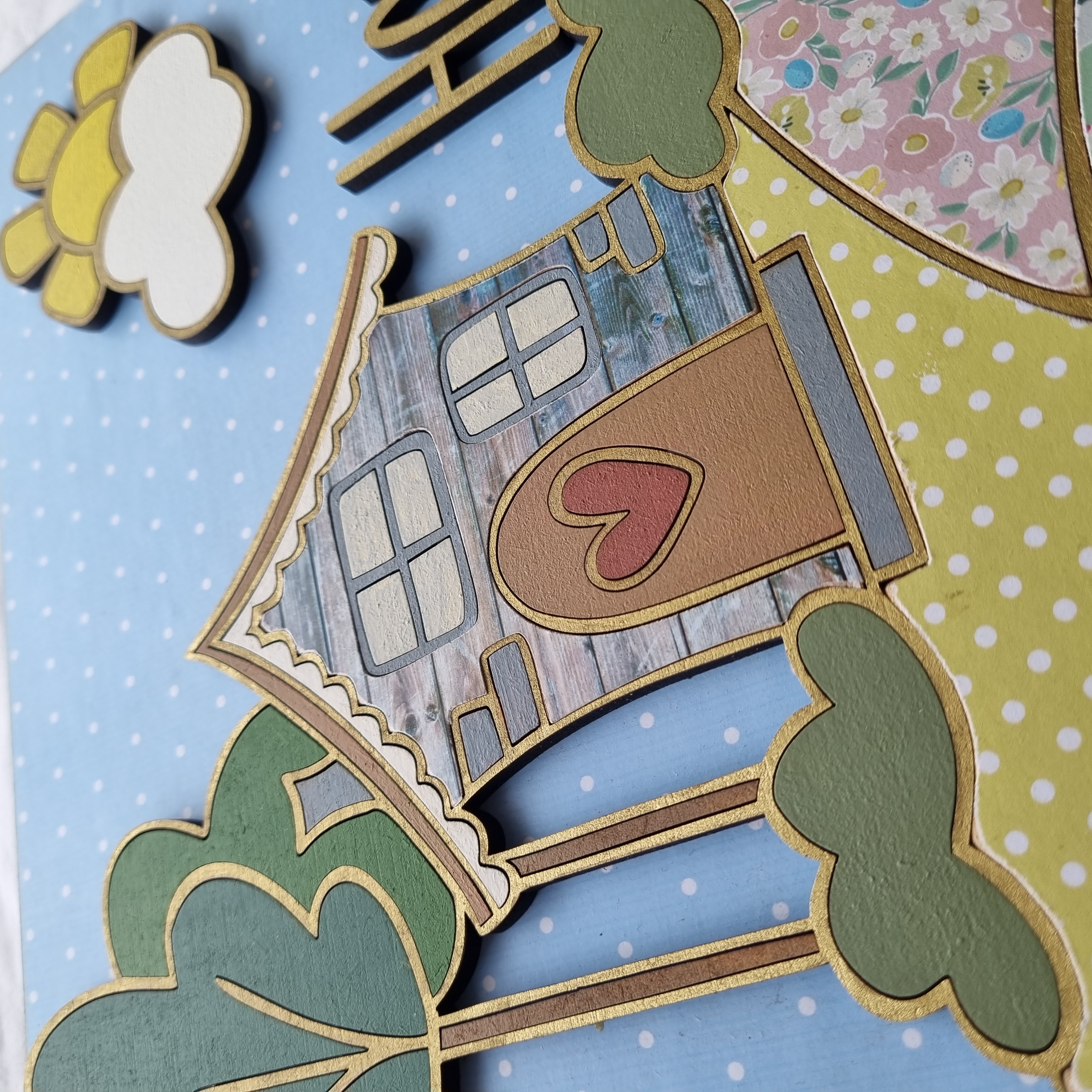 Whimsical Home Picture Plaque
